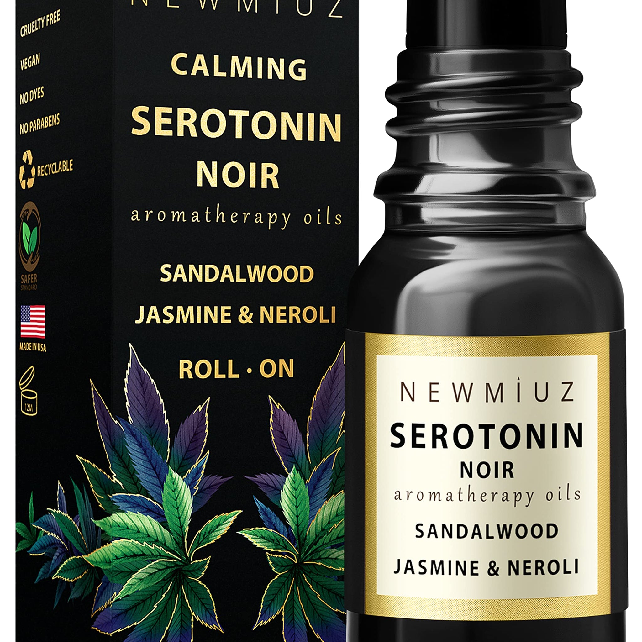 Calm Roll on Essential Oil Stress Relief Sandalwood Jasmine Destress Relaxation Calming Rolle