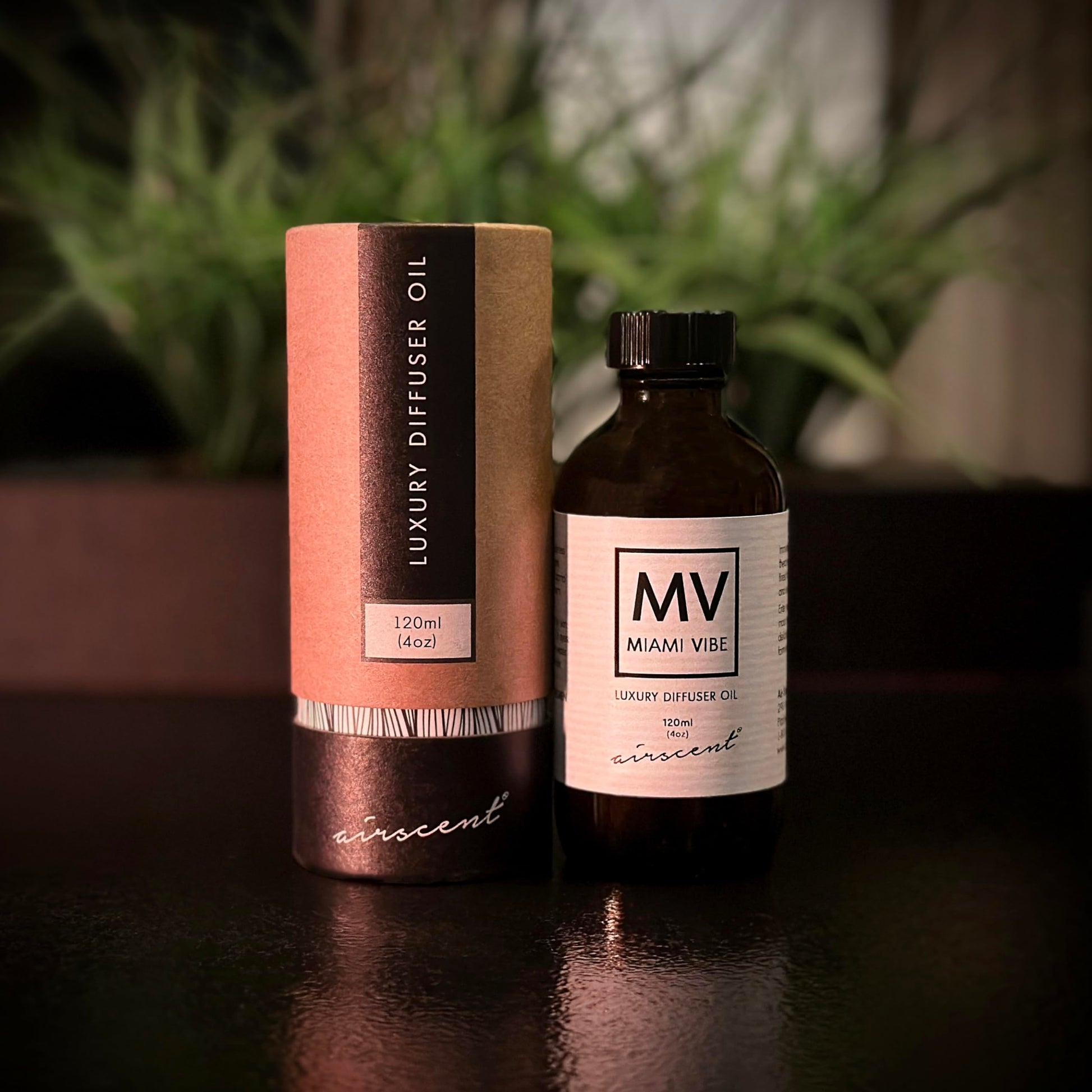 Miami Vibe Diffuser Oil - Air-Scent Fragrance for Aroma Oil Diffusers - 120 Milliliter (4 fl oz) Bottle Air-Scent