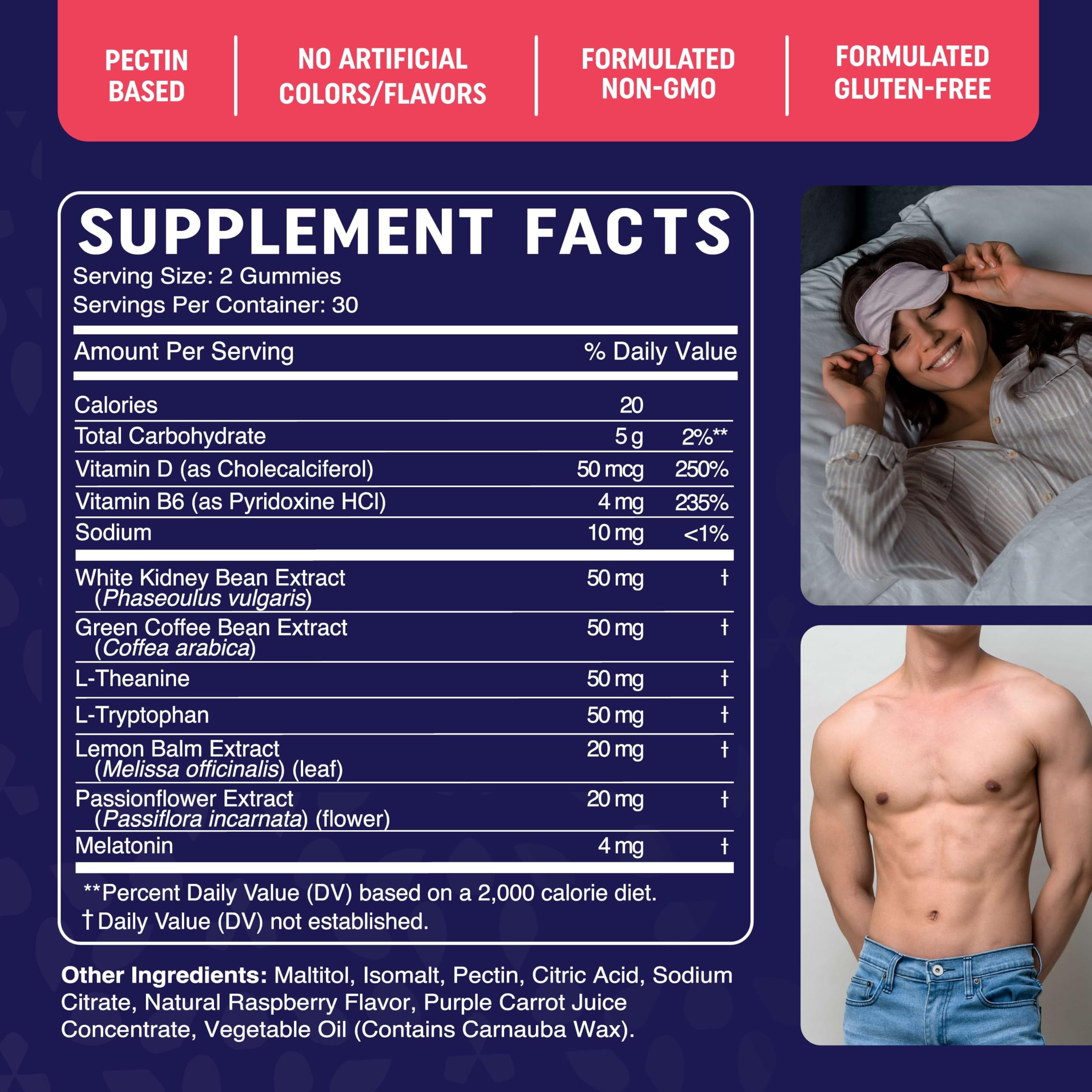 Sugar-Free Night Time Fat Burner Gummies for Sleep & Weight Loss Support | Hunger MAV NUTRITION