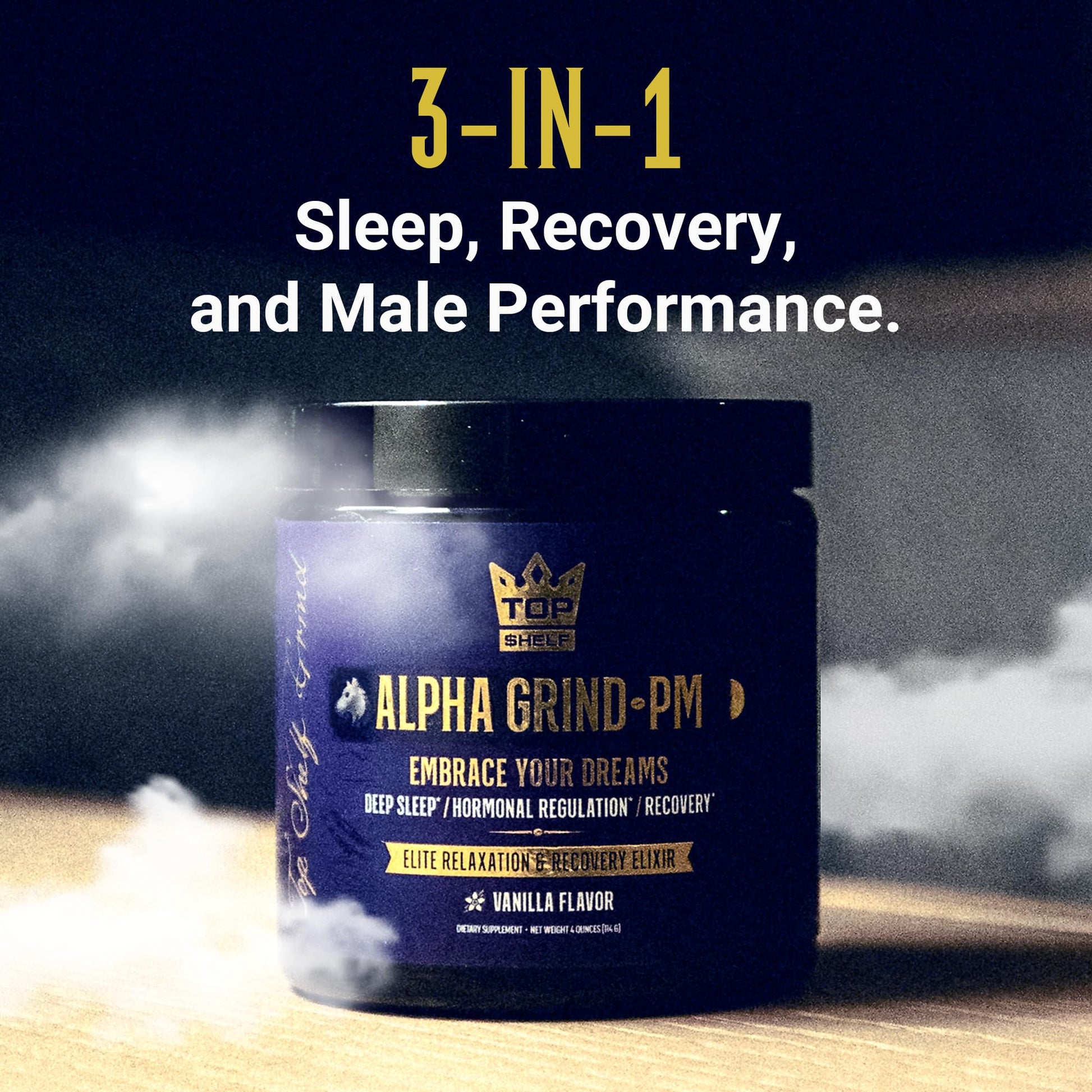 Advanced Sleep Supplement for Men, Nootropic Night Time Burner & Anabolic Recovery Join Top Shelf Grind