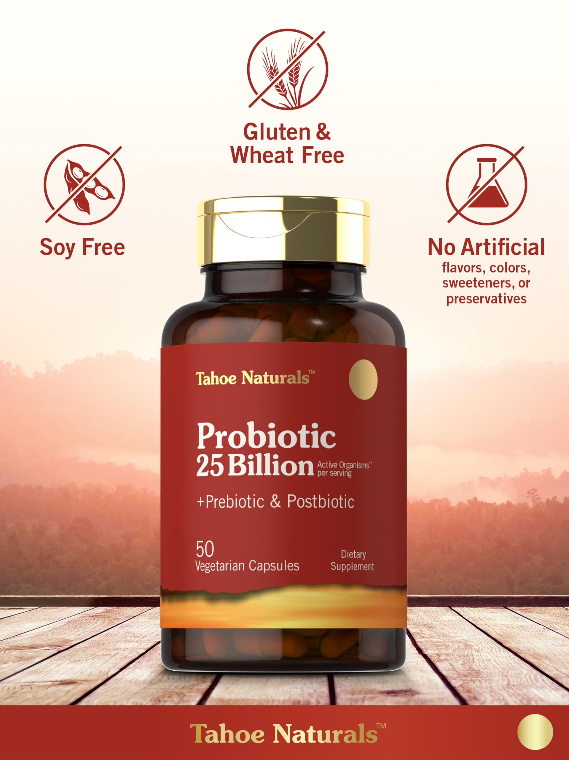 Carlyle Prebiotic, Probiotic & Postbiotic | 25 Billion CFU | 60 Powder Pills | Men and Women Carlyle