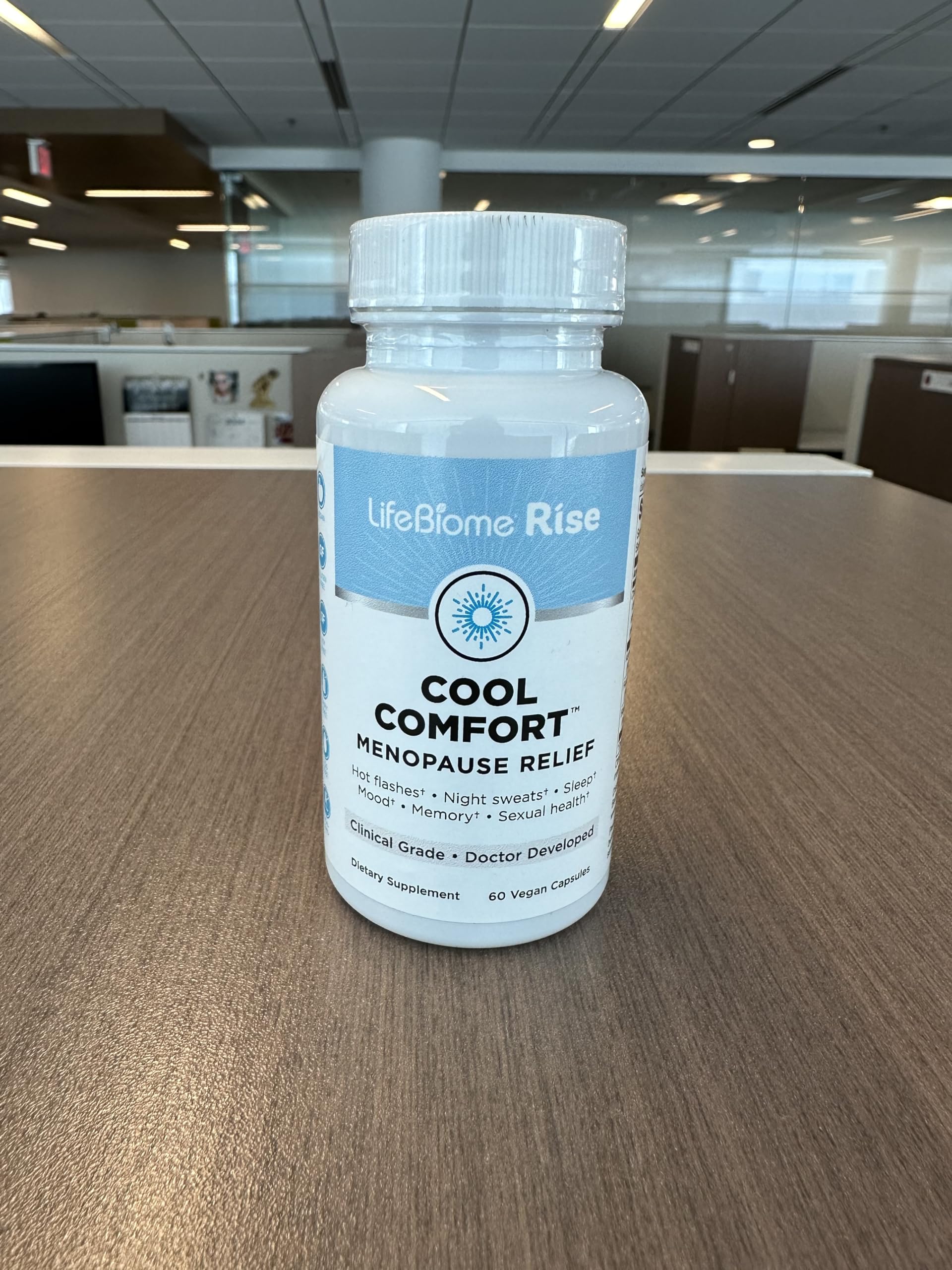 LifeBiome Rise Cool Comfort, Clinical Grade Menopause Relief, Doctor-Formulated, KSM-66 Ashwagandha
