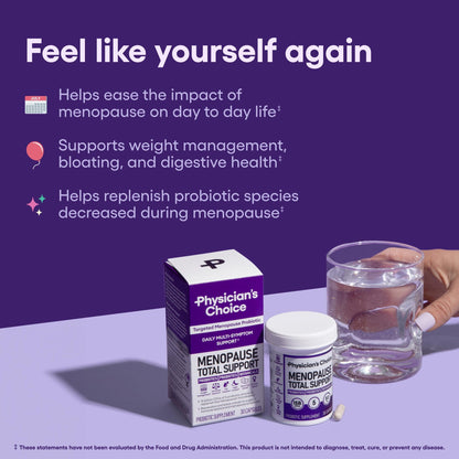 Physician's Choice Menopause Probiotic Supplement for Women - Supports Hormone Balance