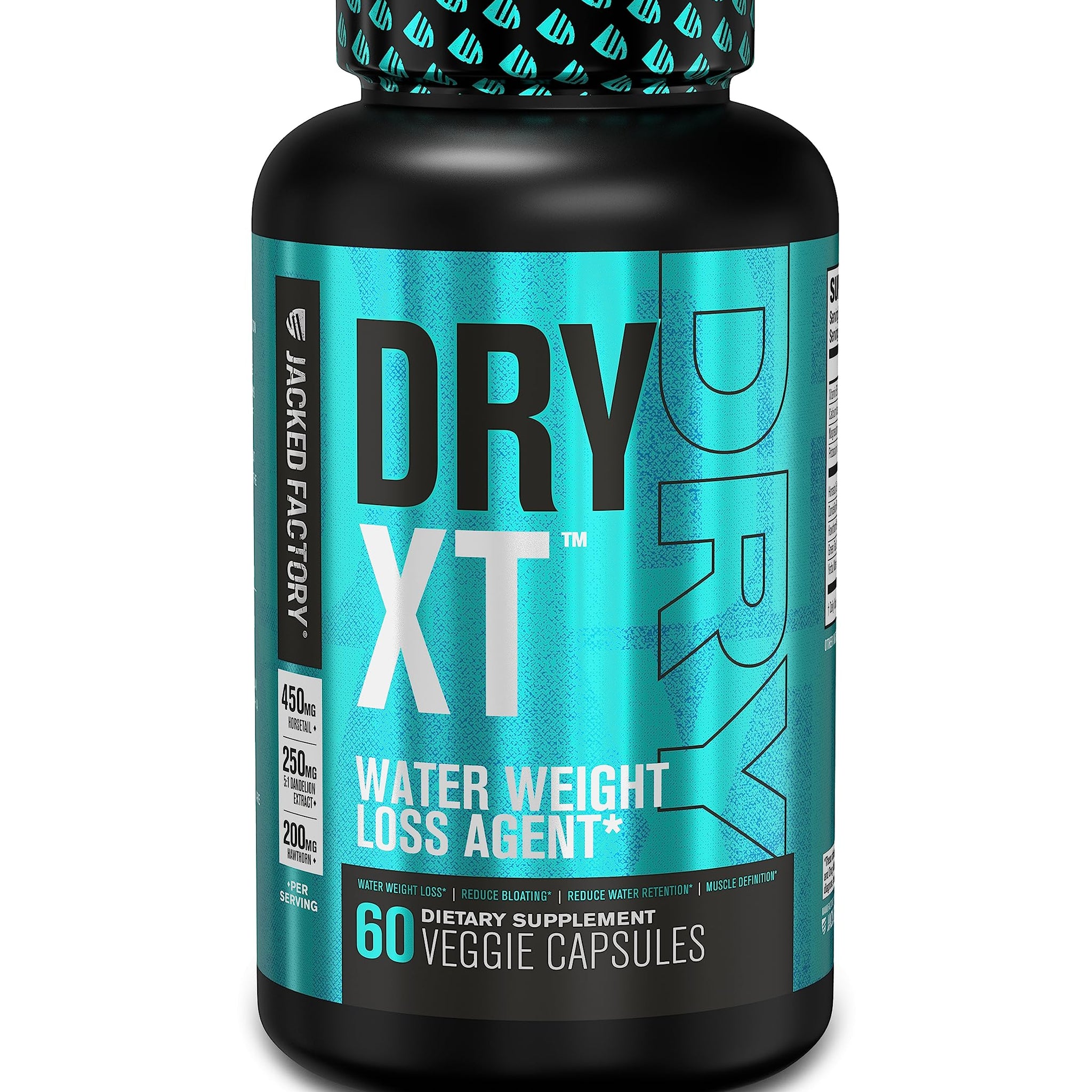 Jacked Factory Dry-XT Water Weight Loss Diuretic Pills - Natural Supplement