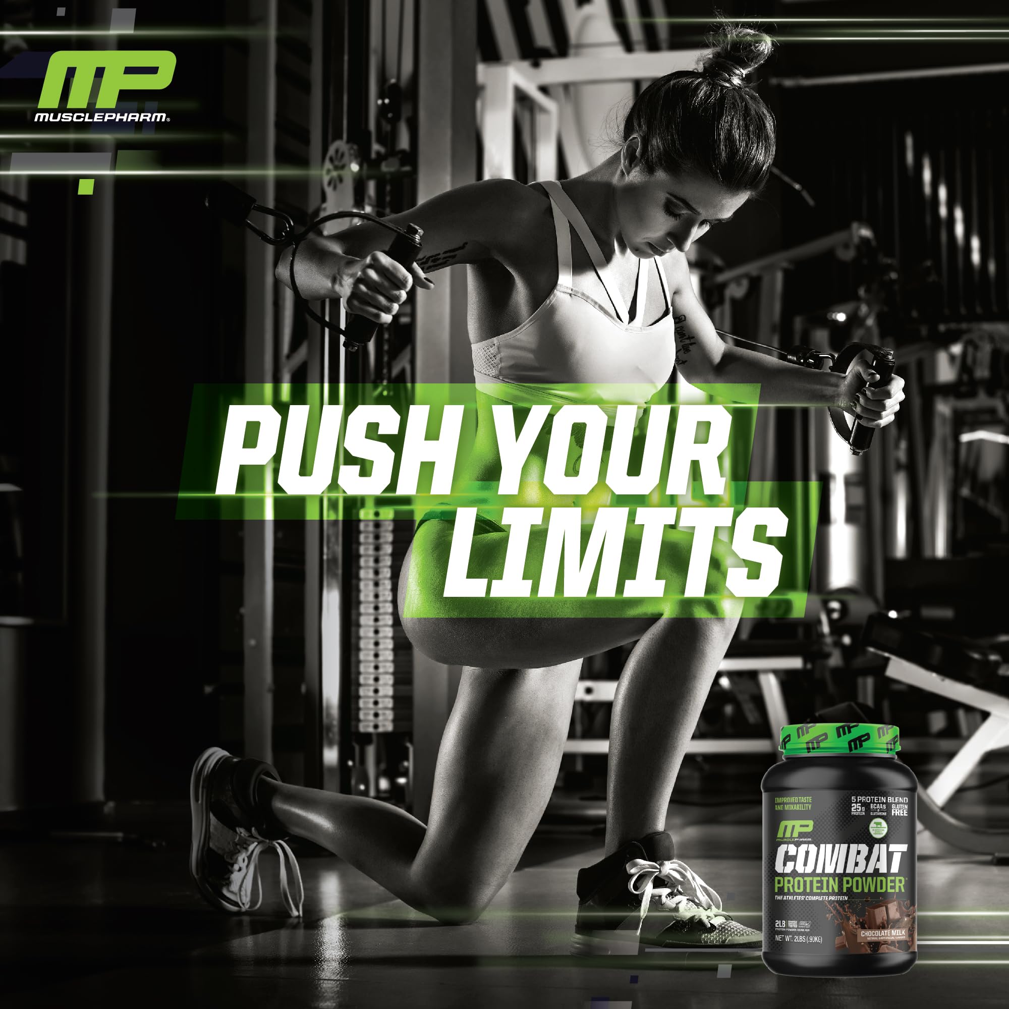 Muscle Pharm Combat Protein Powder, Fuels Muscles for Productive Workouts, 5 Protein Muscle Pharm