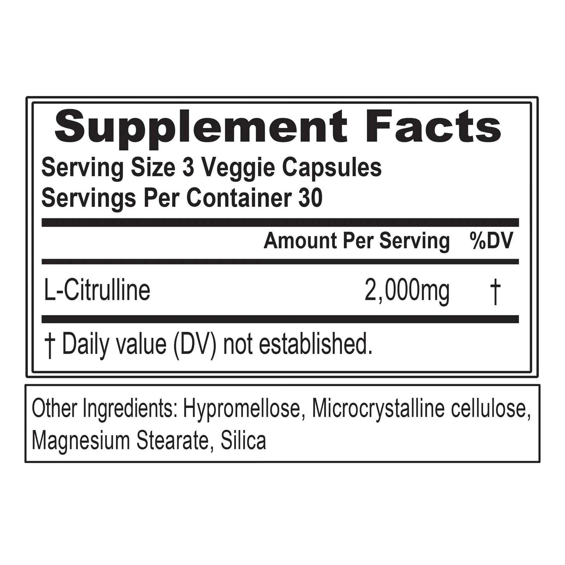 Evlution L-Citrulline2000 Nitric Oxide Supplement for Men Nutrition High Strength L Citrullin Evlution