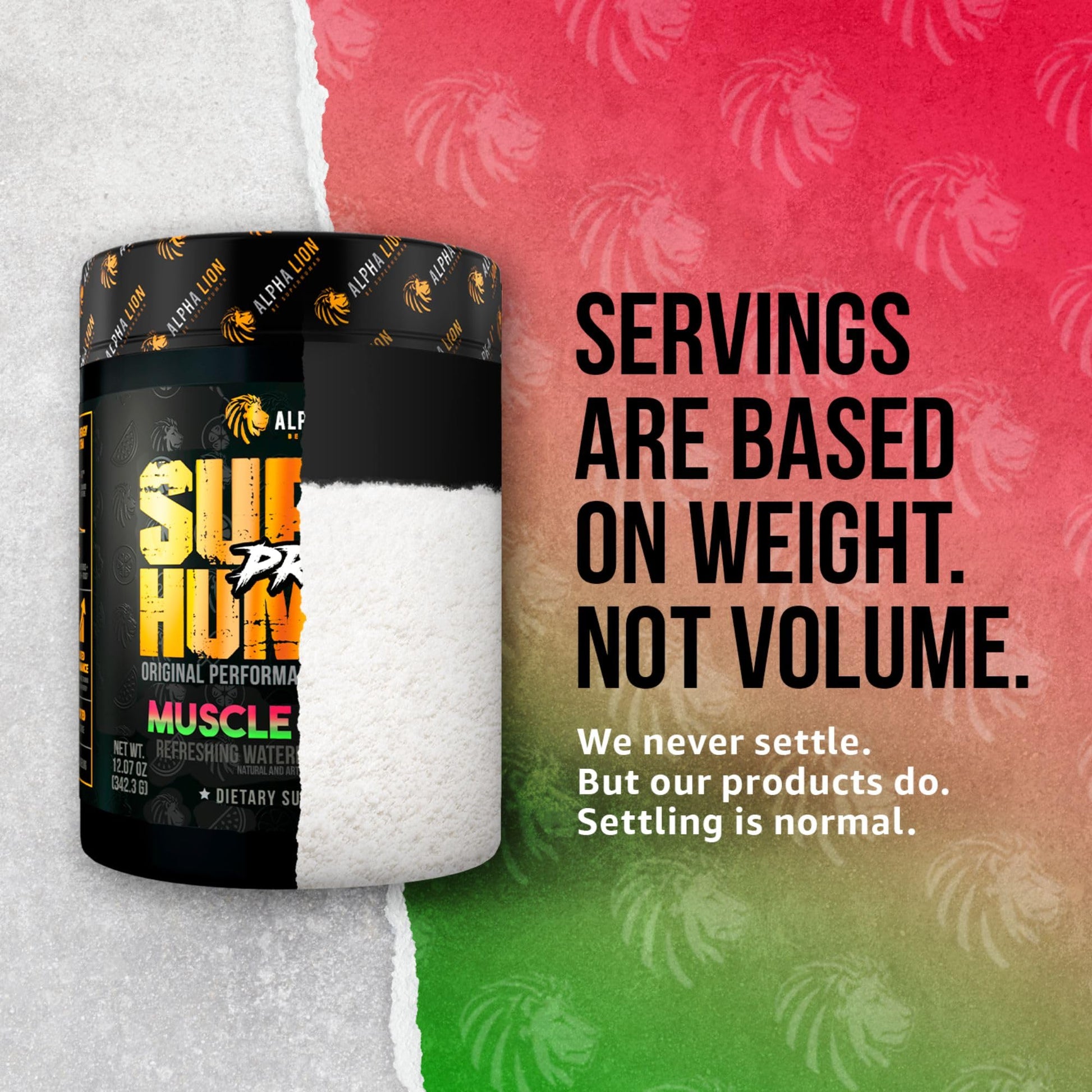 ALPHA LION Superhuman Pre Workout Powder, Beta Alanine, L-Taurine & Tri-Source ALPHA LION