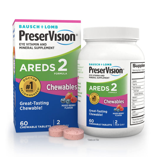 PreserVision AREDS 2 Eye Vitamin & Mineral Supplement, Contains Lutein