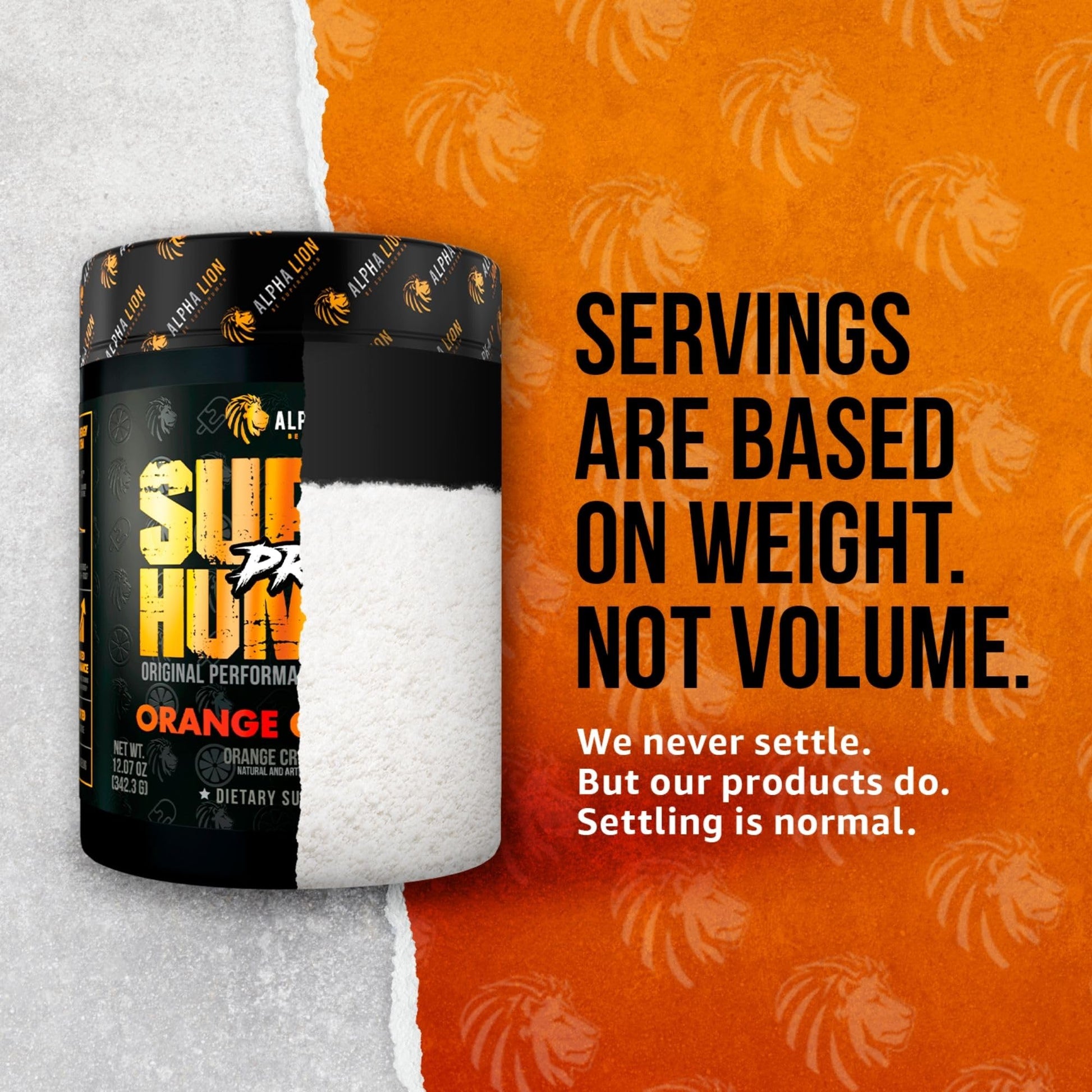 ALPHA LION Superhuman Pre Workout Powder, Beta Alanine, L-Taurine & Tri-Source ALPHA LION