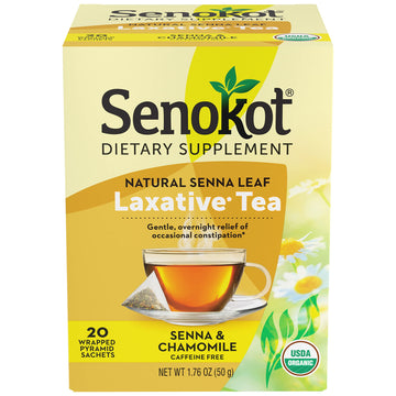 Senokot Dietary Supplement, Natural and Organic Senna Leaf, Laxative Tea for Occasional 