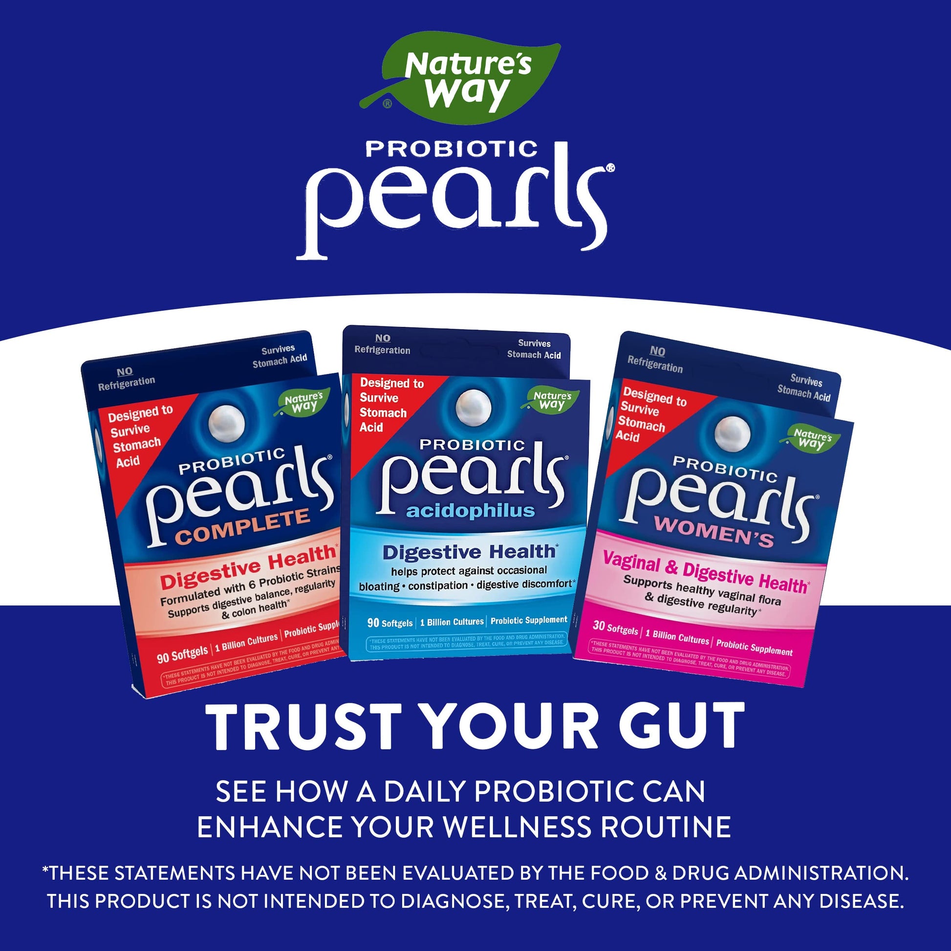 Nature's Way Probiotic Pearls for Women, Vaginal and Digestive Health Nature's Way