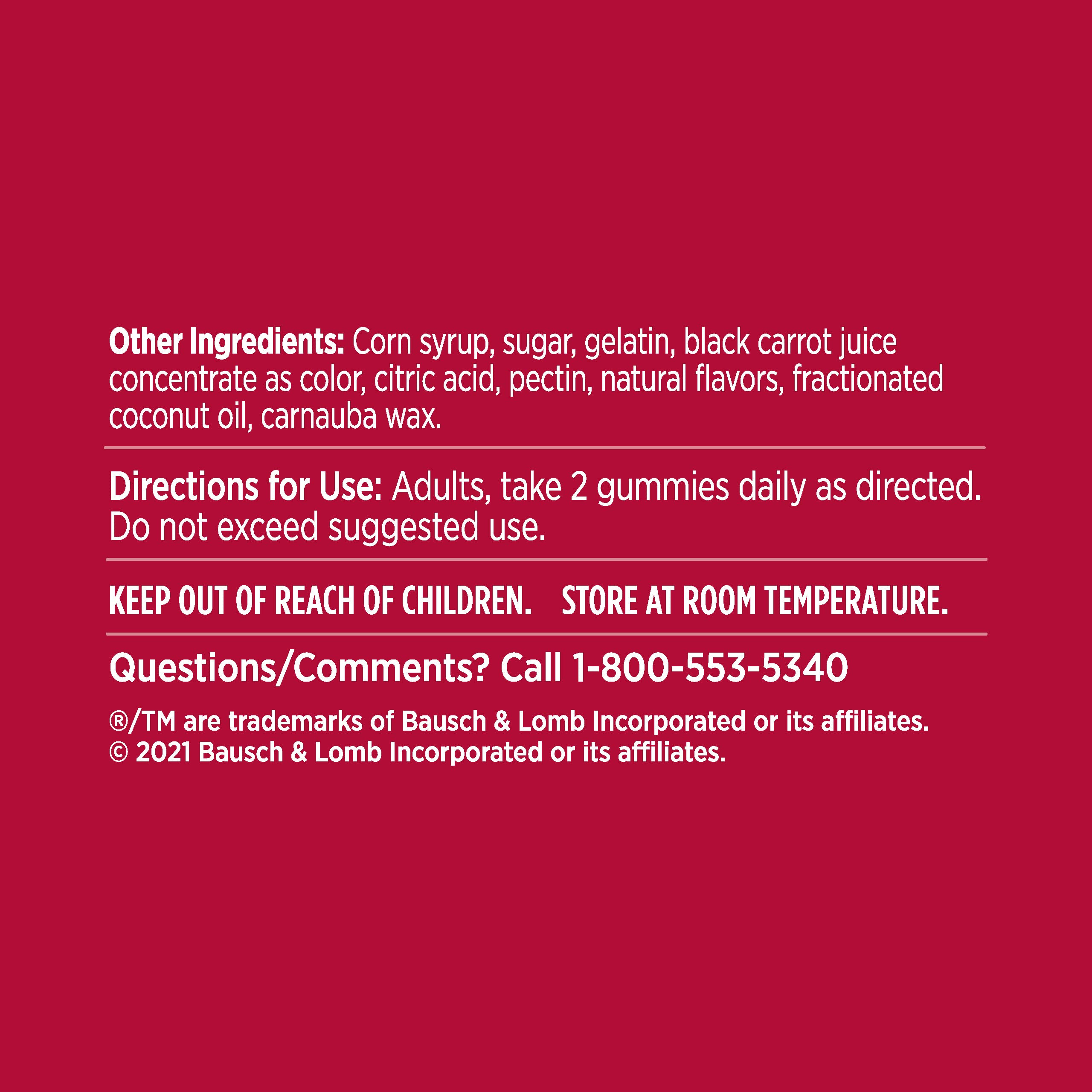 Ocuvite Vitamin & Mineral Supplement for Eye Health Adult Gummies Ocuvite