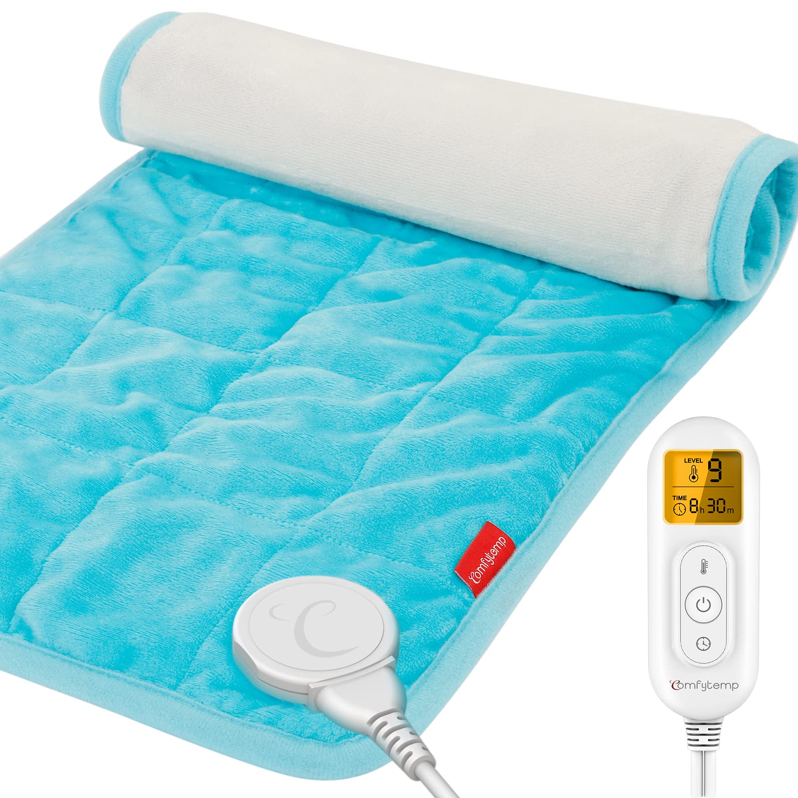 Comfytemp Weighted Heating Pad for Back Pain Relief, FSA/HSA Eligible 2.2lb Electric Heating