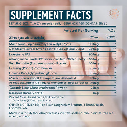 WINDSOR BOTANICALS Male Fertility Supplement and DHA with Folic Acid Prenatal Bundle