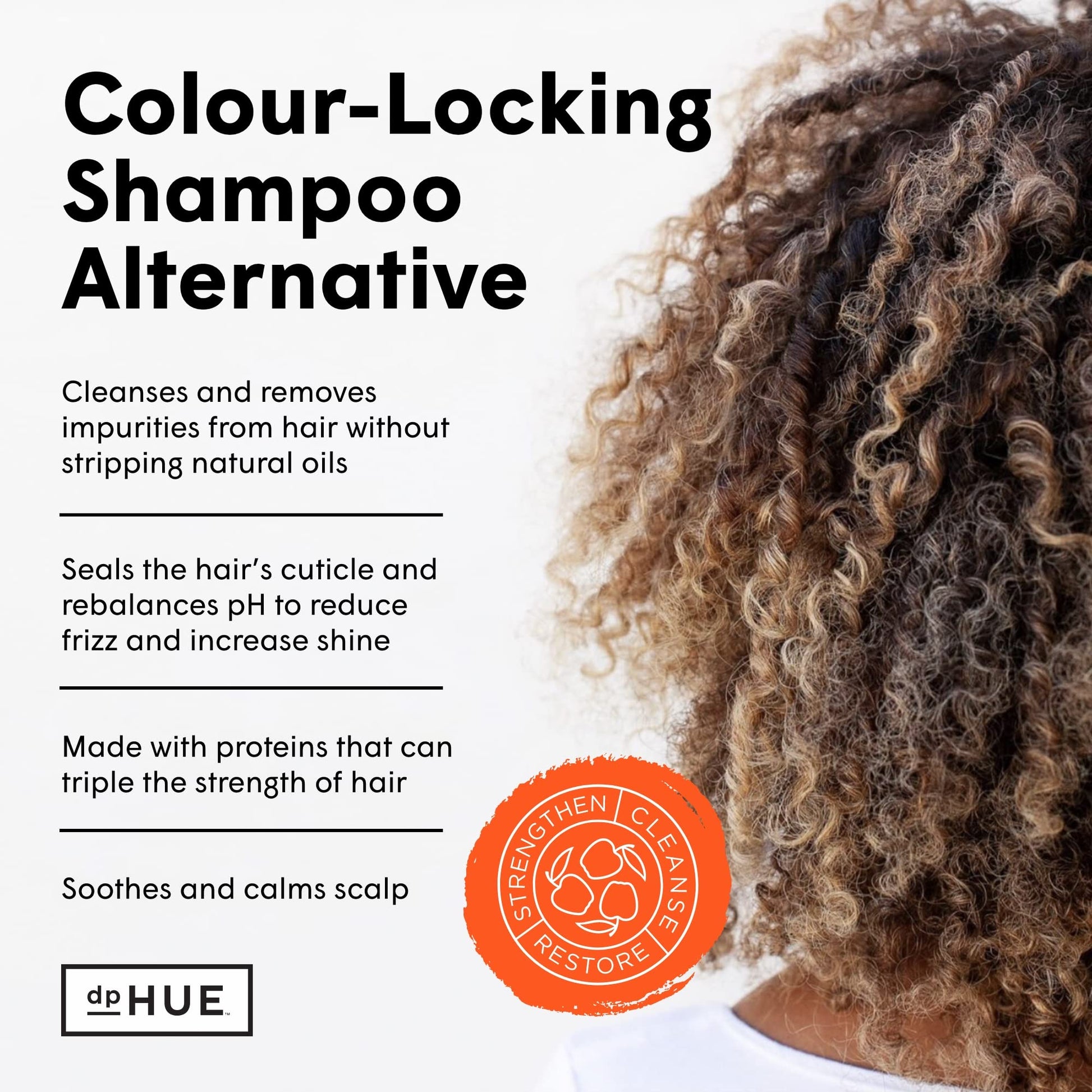 dpHUE Apple Cider Vinegar Hair Rinse, 8.5 oz - Shampoo Alternative & Scalp Cleanser dpHUE