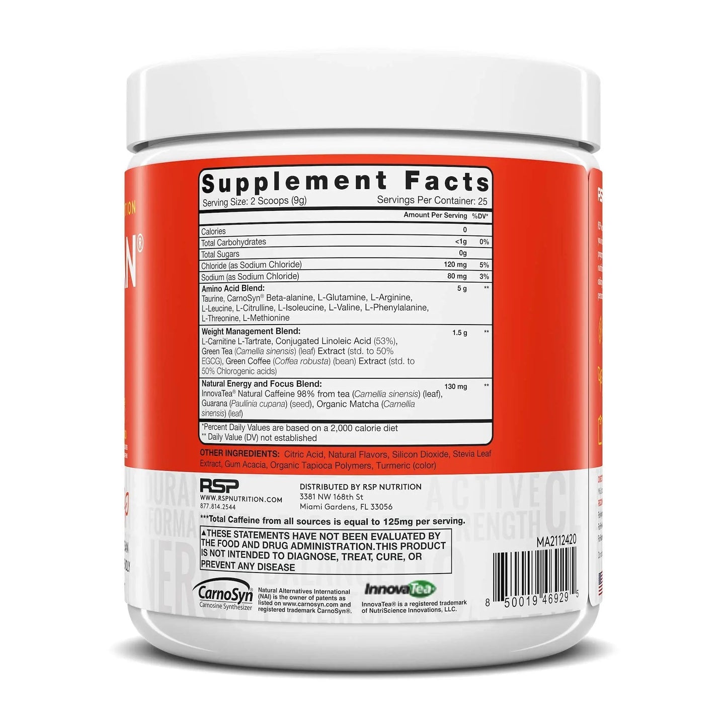 RSP NUTRITION Vegan AminoLean Pre Workout Energy (Mango 25 Servings) with AminoLean Recovery Post Workout Boost (Tropical Island Punch 30 Servings)