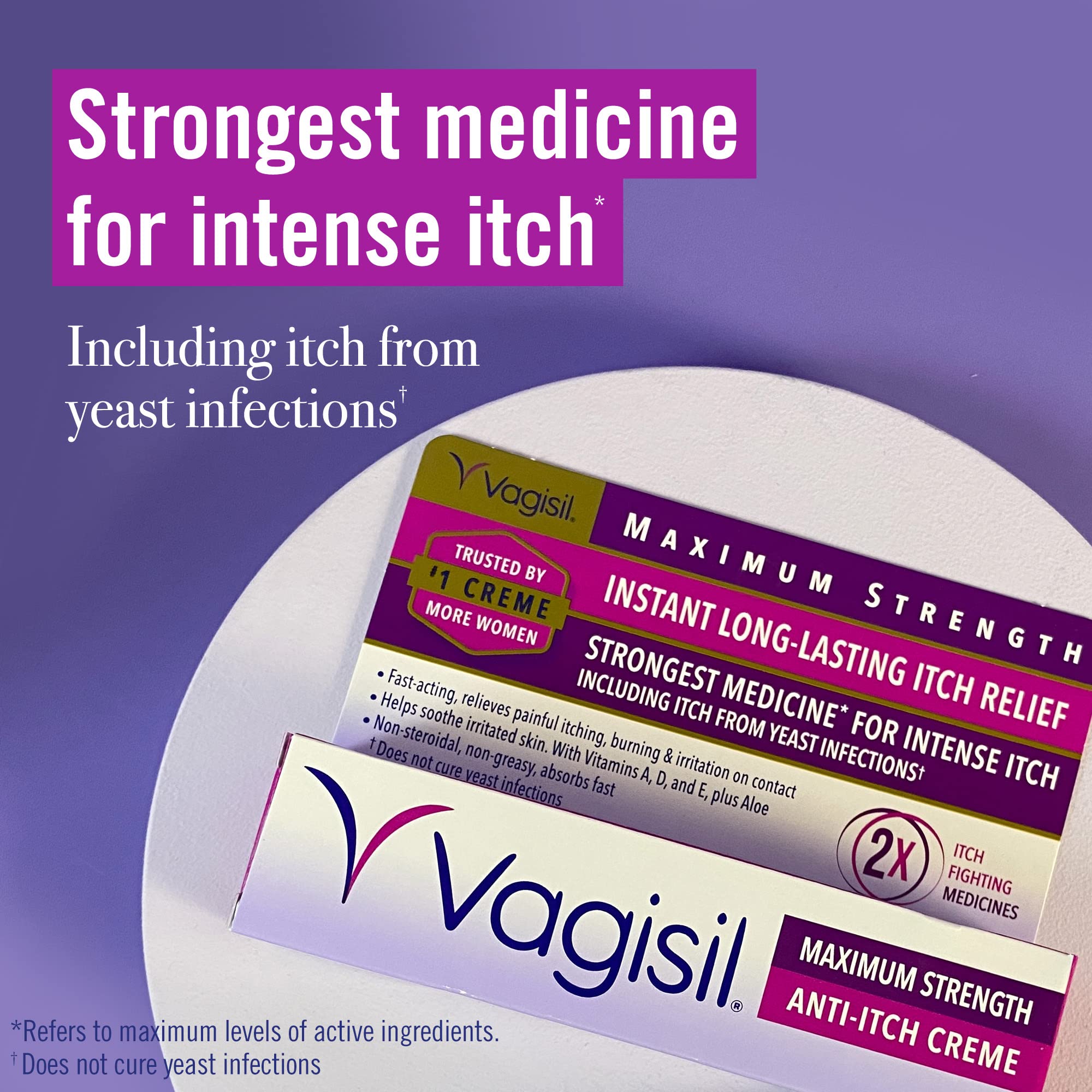Nature's Way Probiotic Pearls for Women & Vagisil Maximum Strength Feminine Anti-Itch Cream Nature's Way