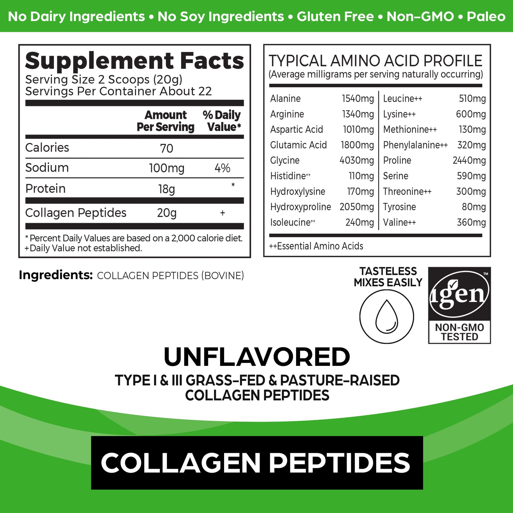 Orgain Collagen Peptides Unflavoured 454 g Orgain