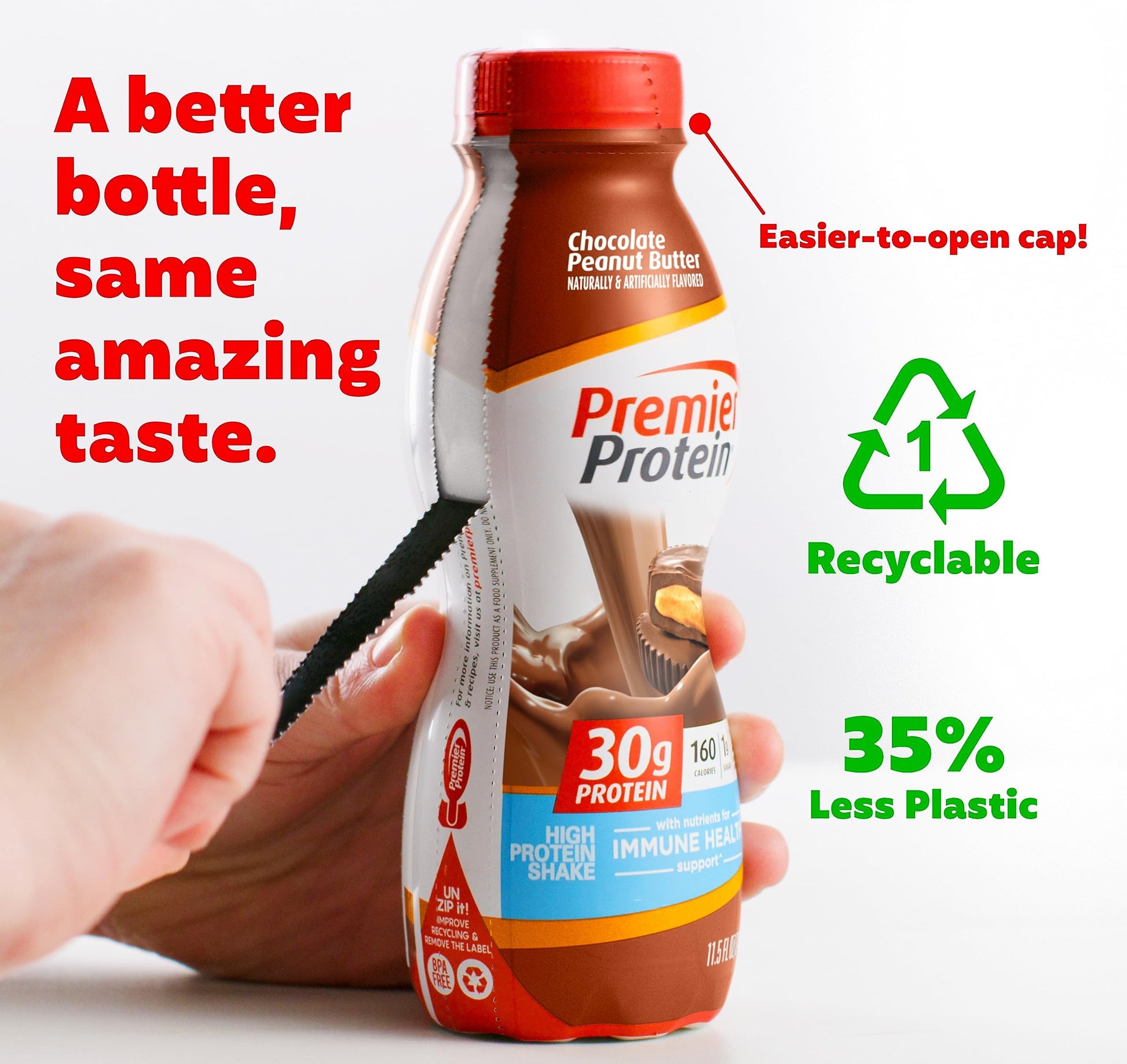 Premier Protein Powder, Chocolate Milkshake, 30g Protein, 1g Sugar, 100% Whey Protein Premier Protein