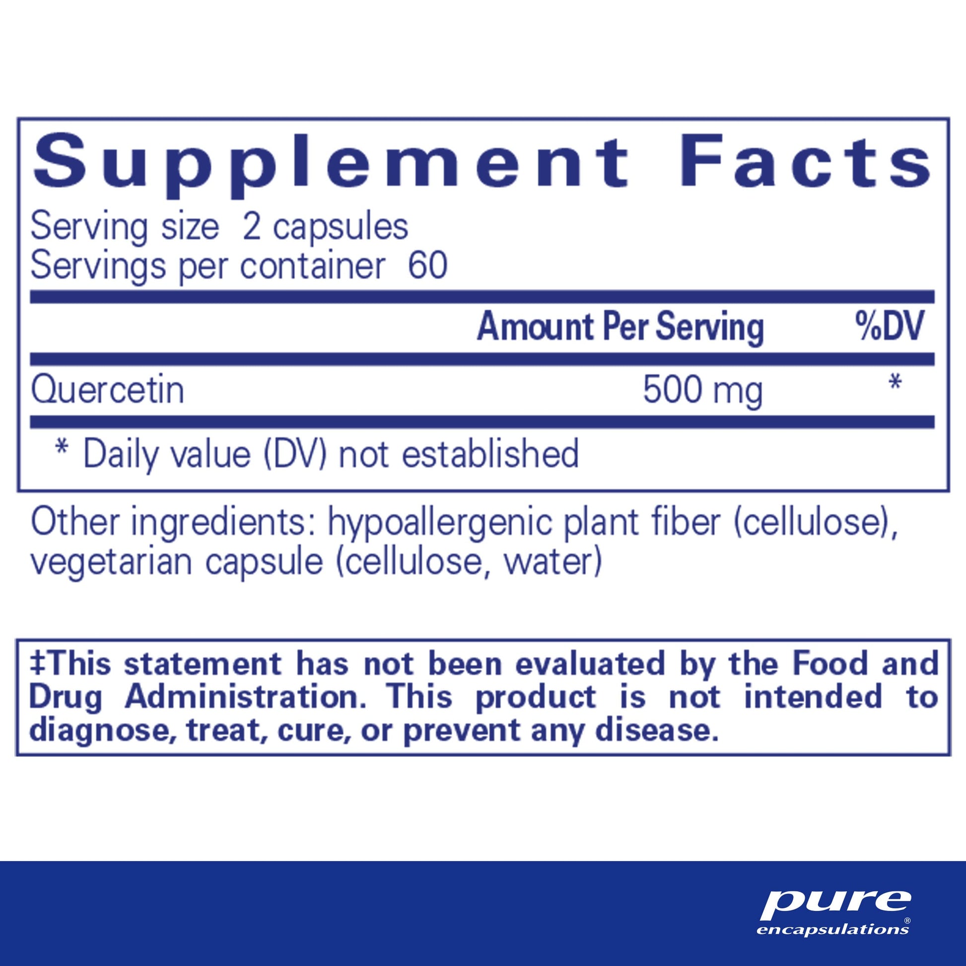 Pure Encapsulations Quercetin -  120 Capsules