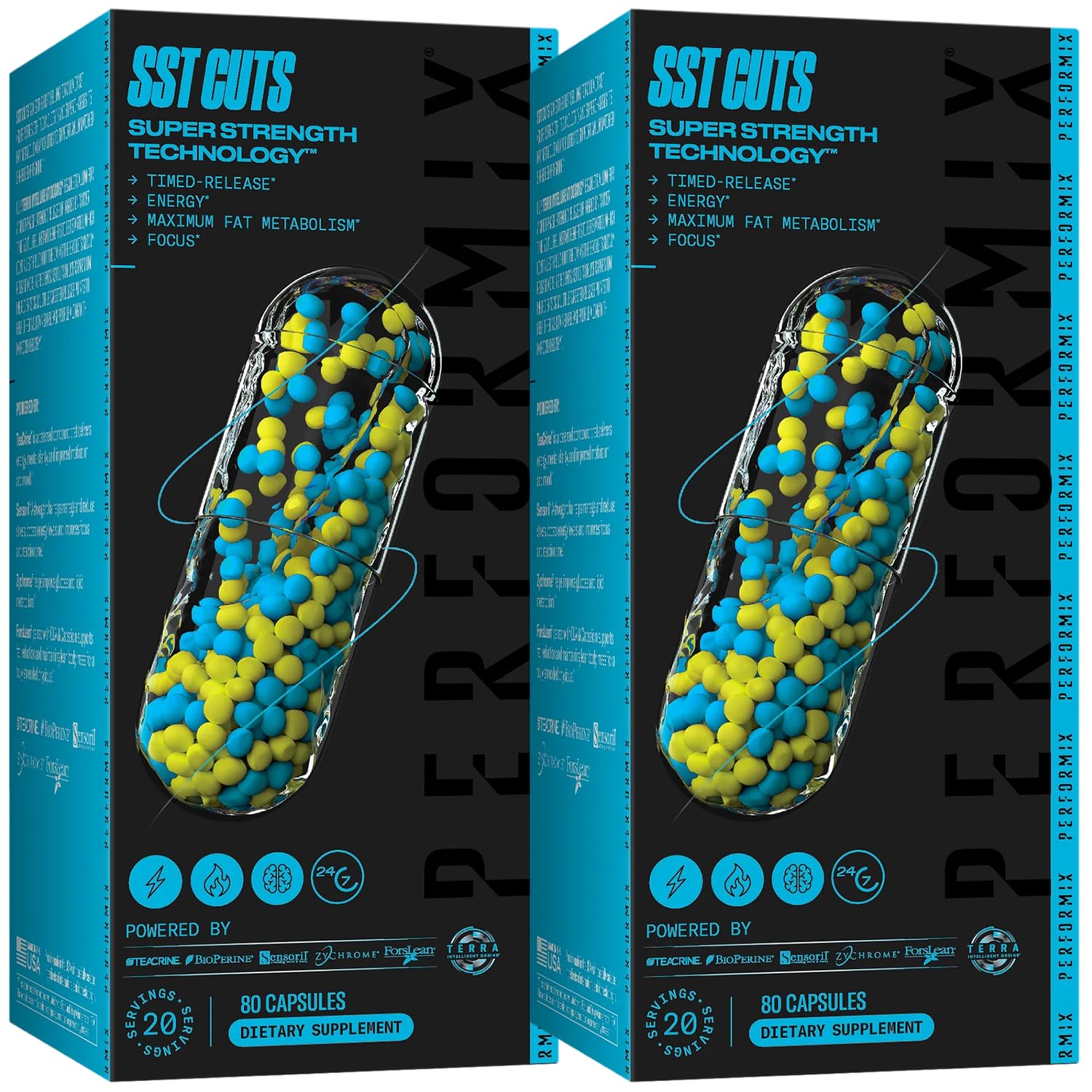 PERFORMIX - SST Cuts - Thermogenic with CLA - Energy, Focus & Mood