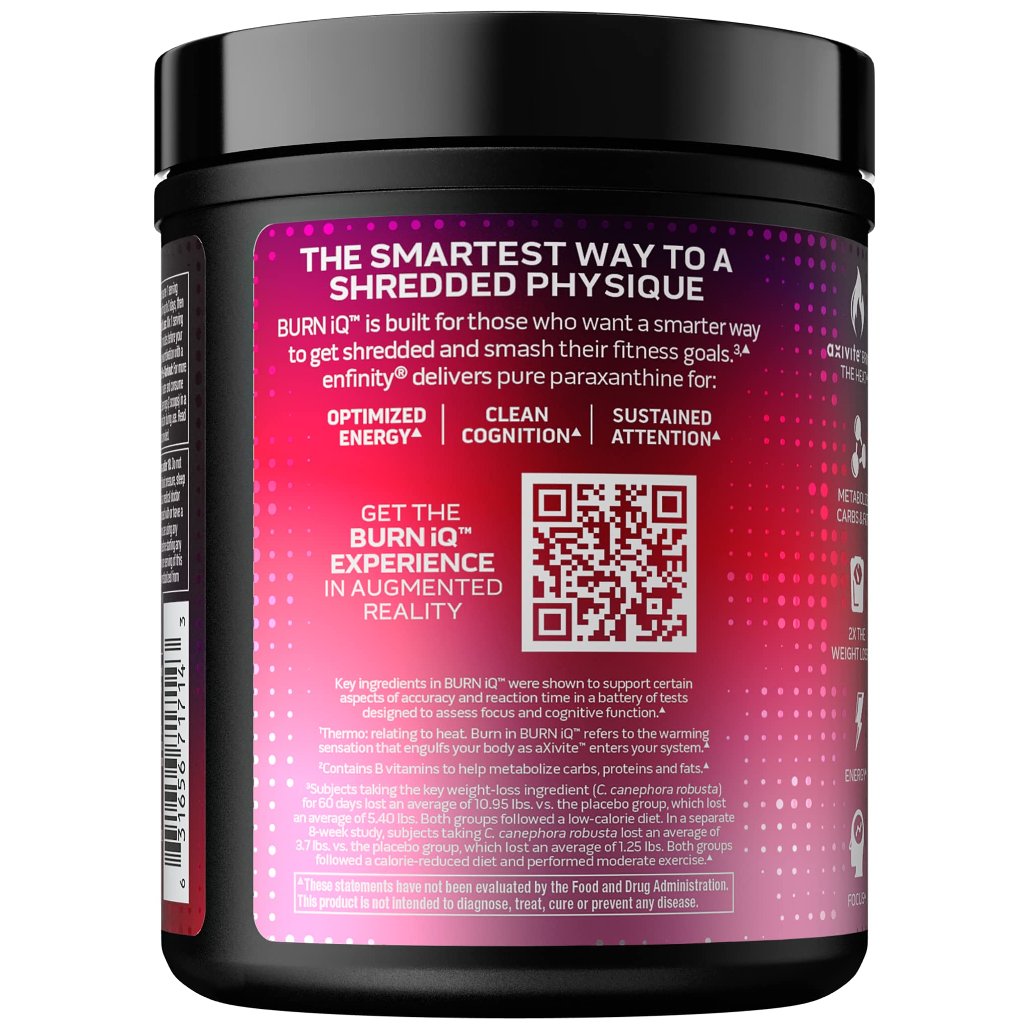 MuscleTech Burn IQ Smart Thermo Supplement Fueled with Paraxanthine Enhanced Energy MuscleTech