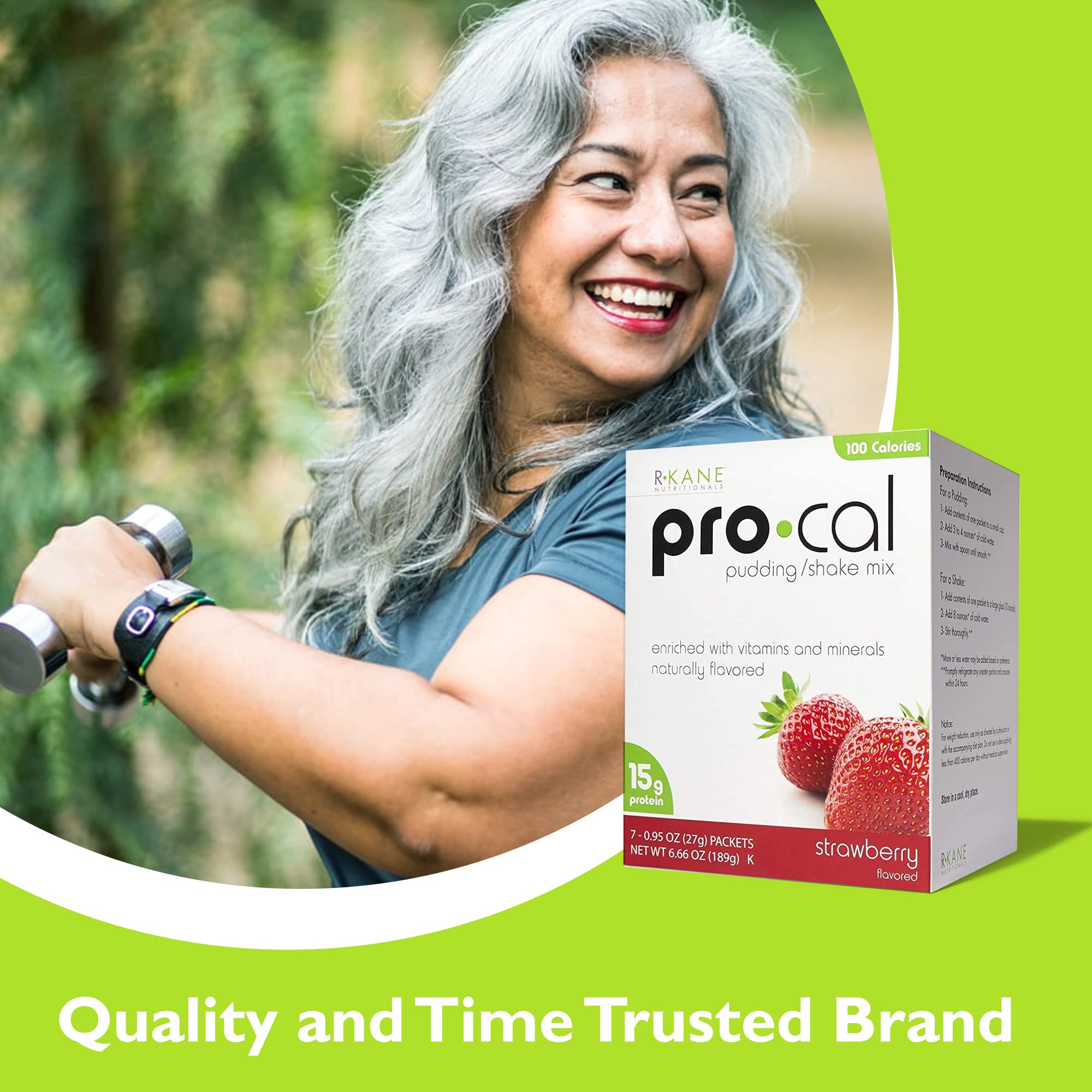 R-Kane Nutritionals Pro-Cal Pudding/Shake Mix, Low Calorie Protein Shake Powder R-Kane Nutritionals