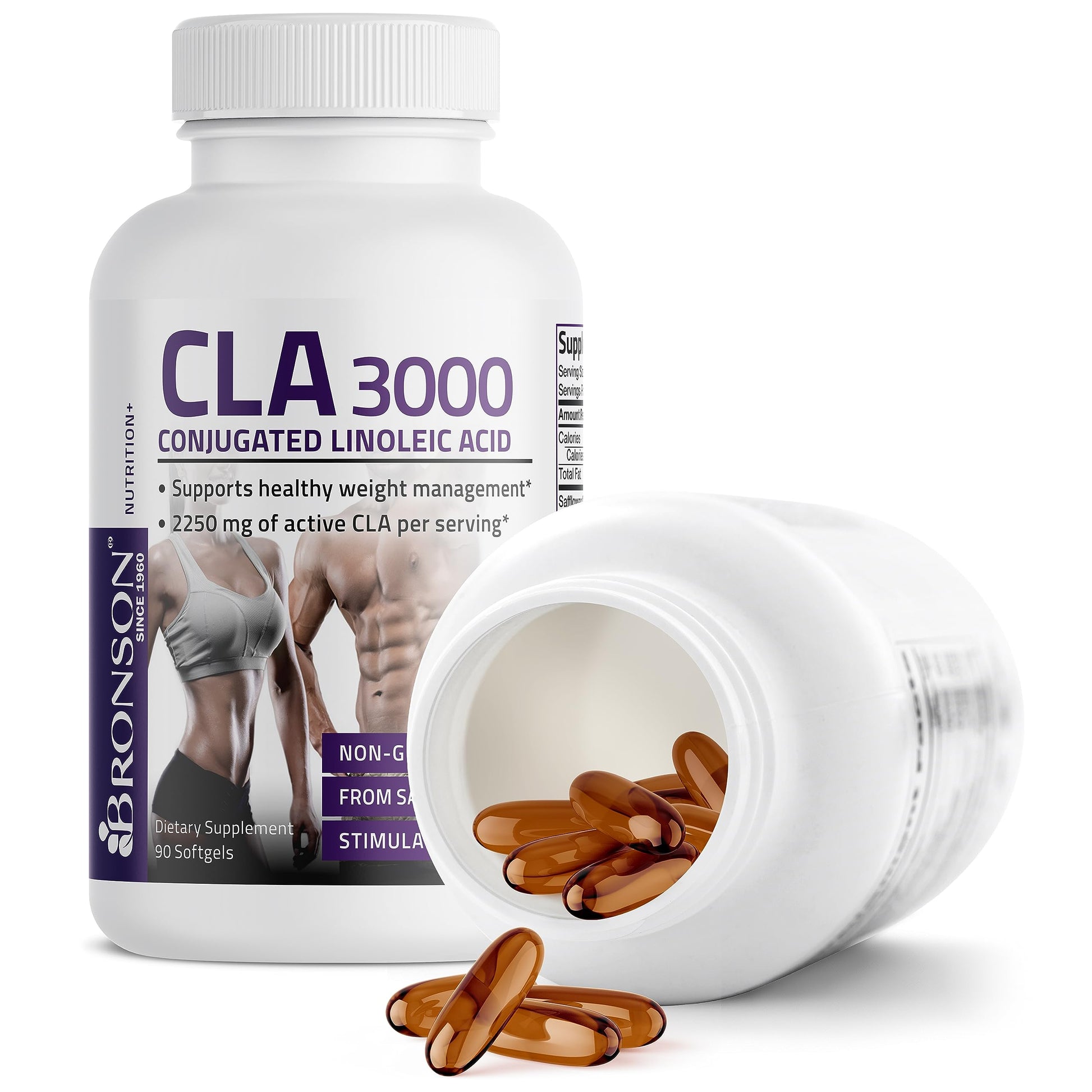 Bronson CLA 3000 Extra High Potency Supports Healthy Weight Managem