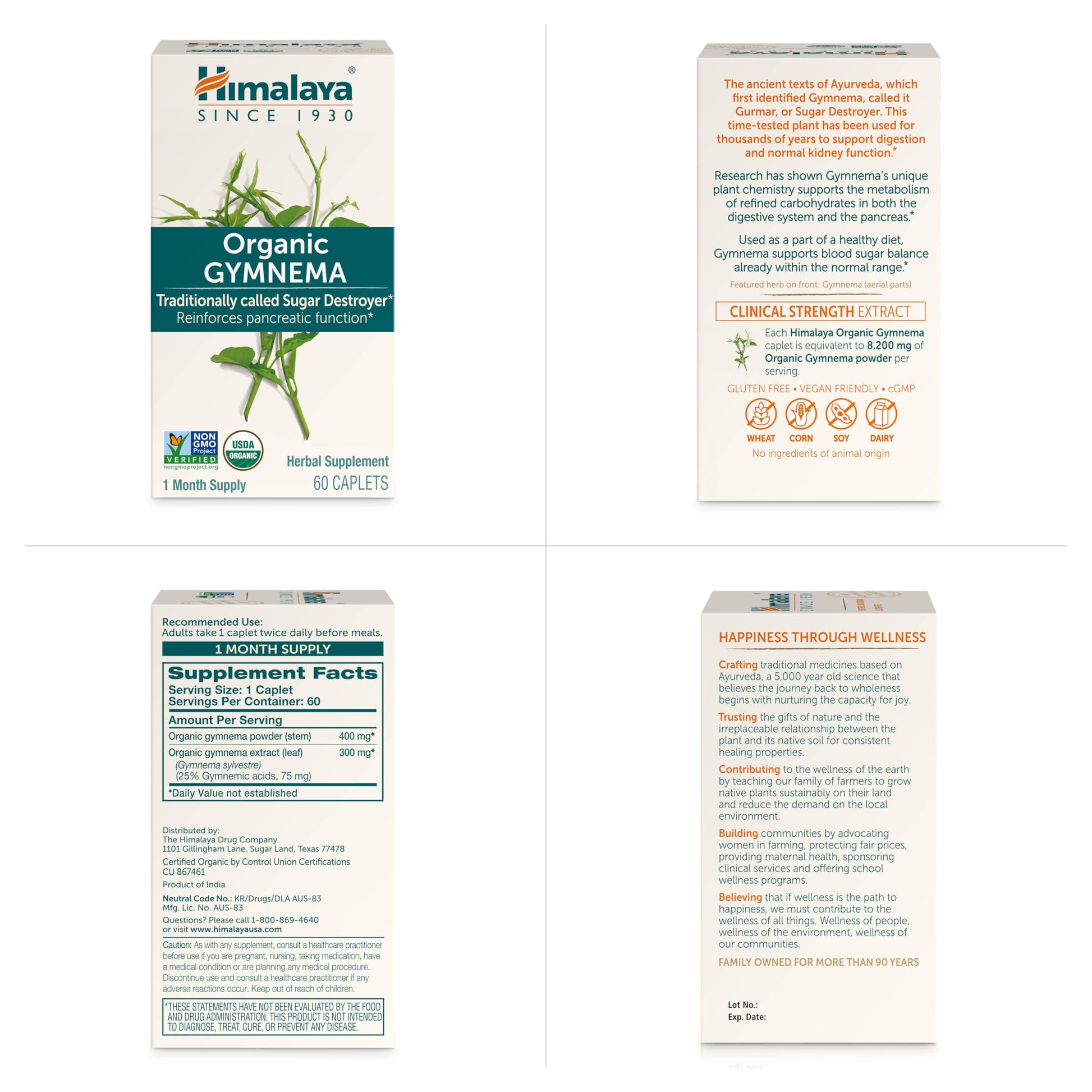 Himalaya Organic Gymnema Herbal Supplement for Weight Management, USDA Certified Himalaya