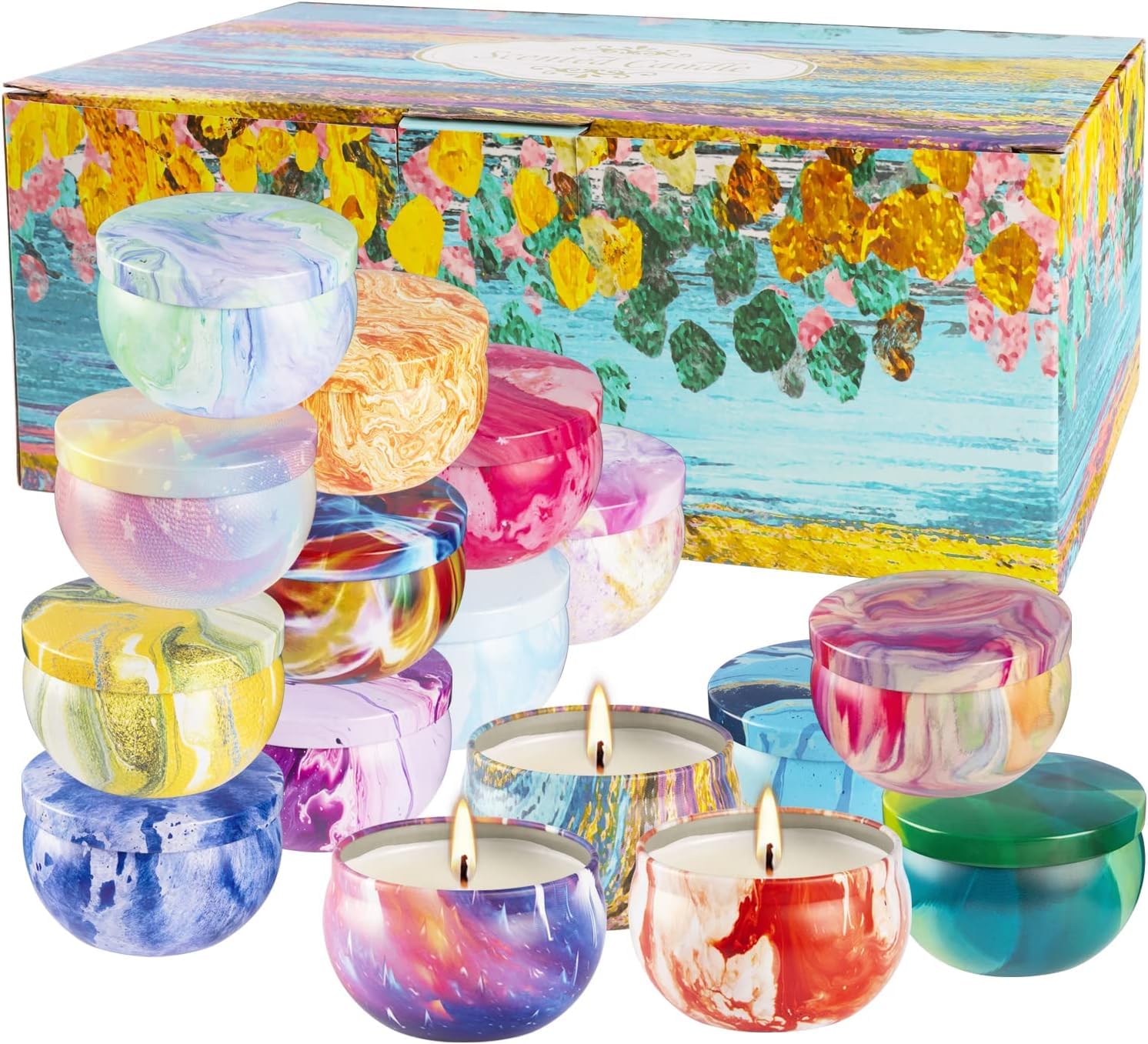 Scented Candles Aromatherapy Candles for Stress Relief,Soy Wax Candles Gifts for Women pliadvbu