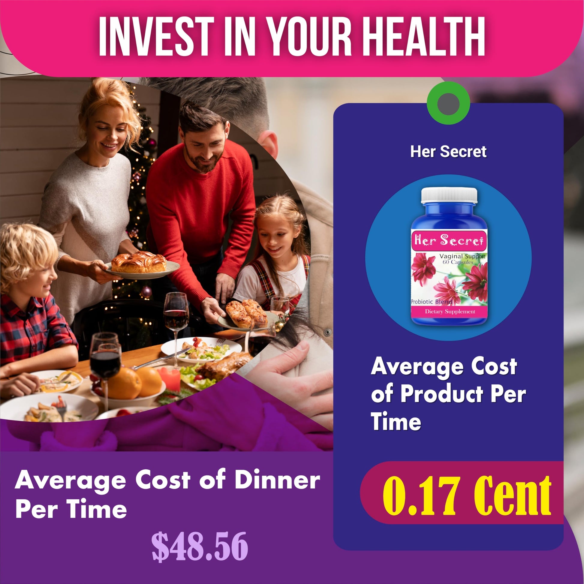 Embarrassed with Femenine Odor? Worried about Female Urinary Odor? Try Femenine Odor Supplement 60 Pills Celebrity LifeStyle Product