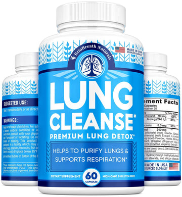 Lung Support Supplement - Natural Capsules for Lung Cleanse and Detox