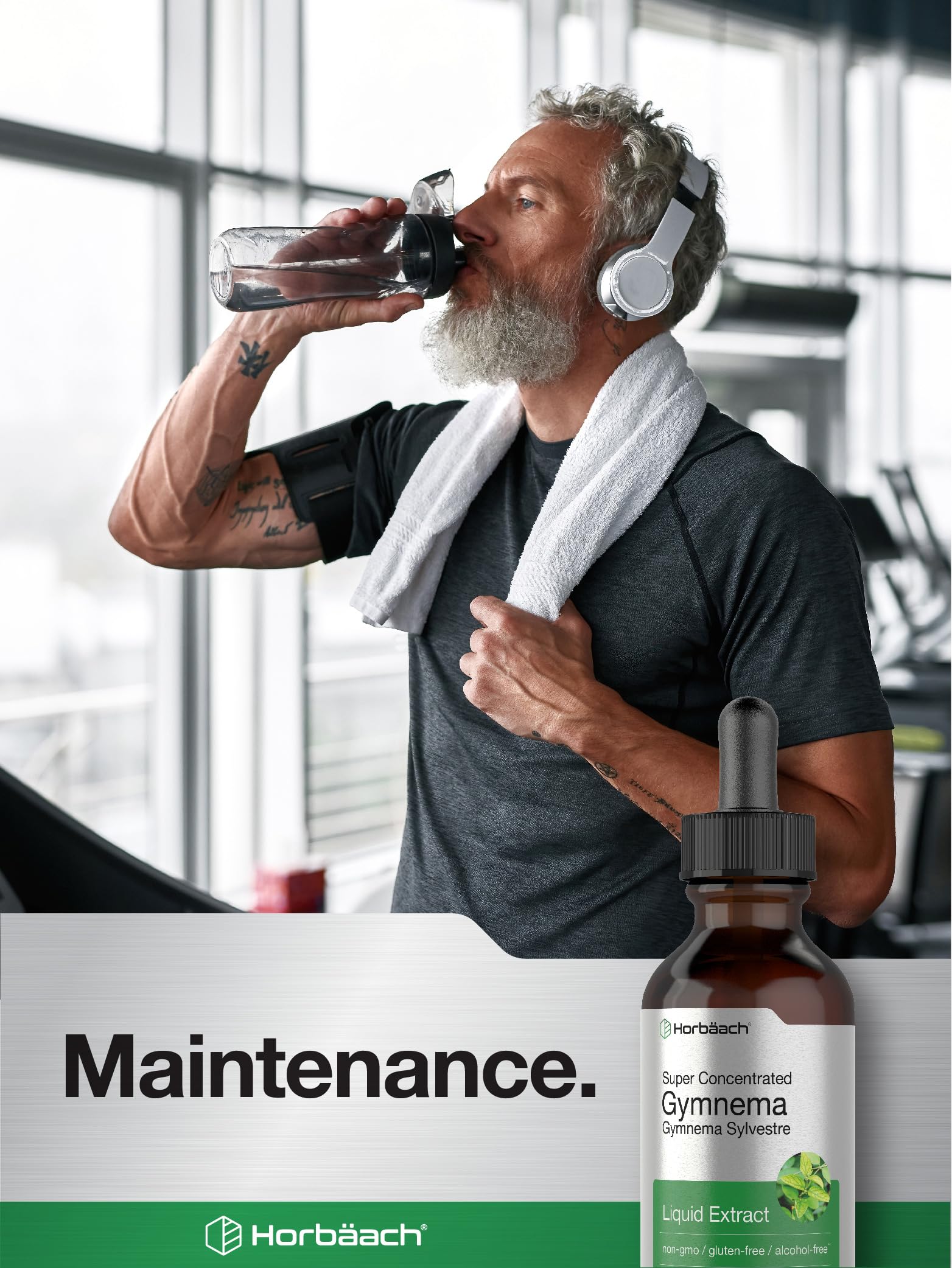 Gymnema Sylvestre Liquid | 2 fl oz | Alcohol Free Supplement | Super Concentrated Horbäach