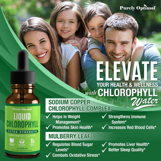 Premium Chlorophyll Liquid Drops - 100% Natural & Gluten Free Liquid Chlorophyll