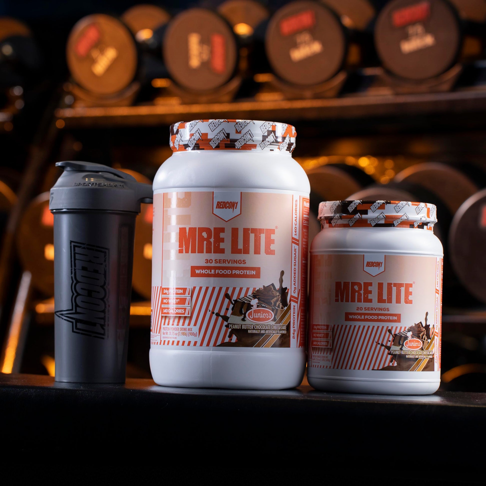 REDCON1 MRE Lite Whole Food Protein Powder, Juniors, Peanut Butter Chocolate REDCON1