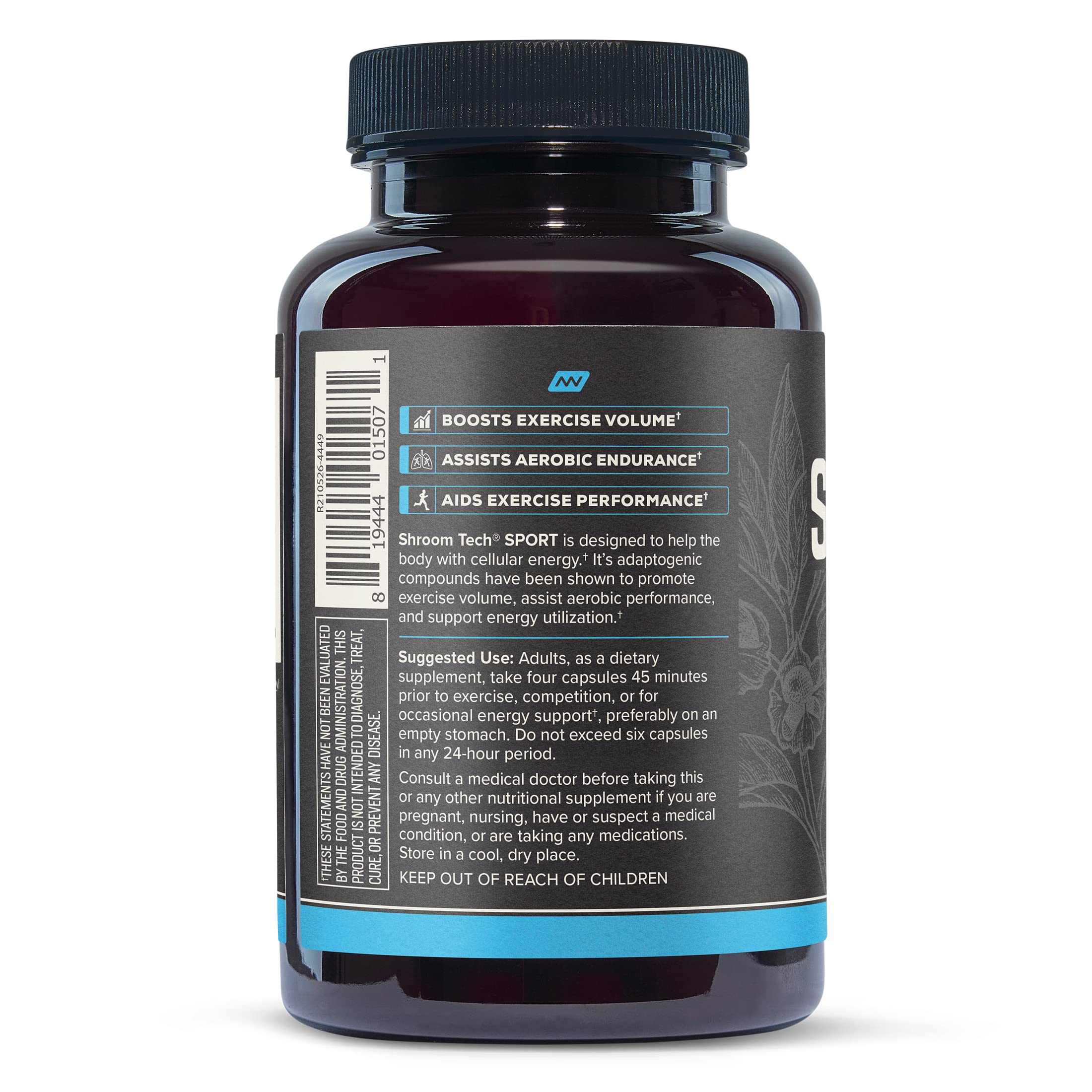 Onnit Shroom TECH Sport (84ct) | All Natural Pre-Workout Supplement with Ashwagandha ONNIT