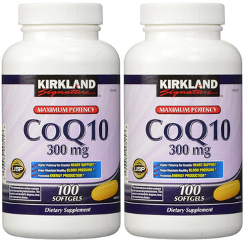 Kirkland wcaqZ, COQ10 300 mg 100 Softgels (Pack of 2) KIRKLAND SIGNATURE