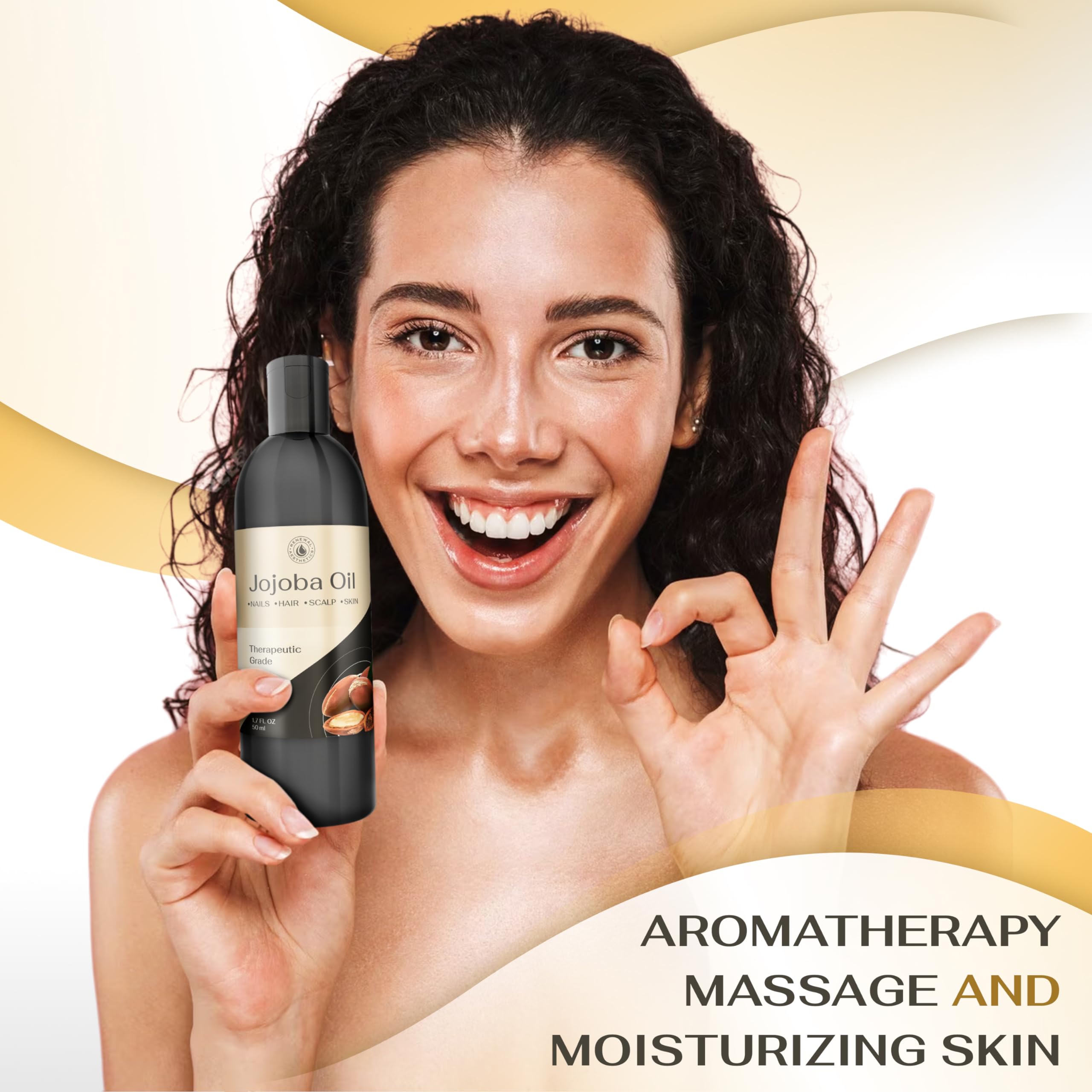 Sweet Oil - Hair and Skin Softener, Organic Natural Carrier Body Oil, Carrier Oil for Essential Oils - Massage Oil Renewal Aesthetics