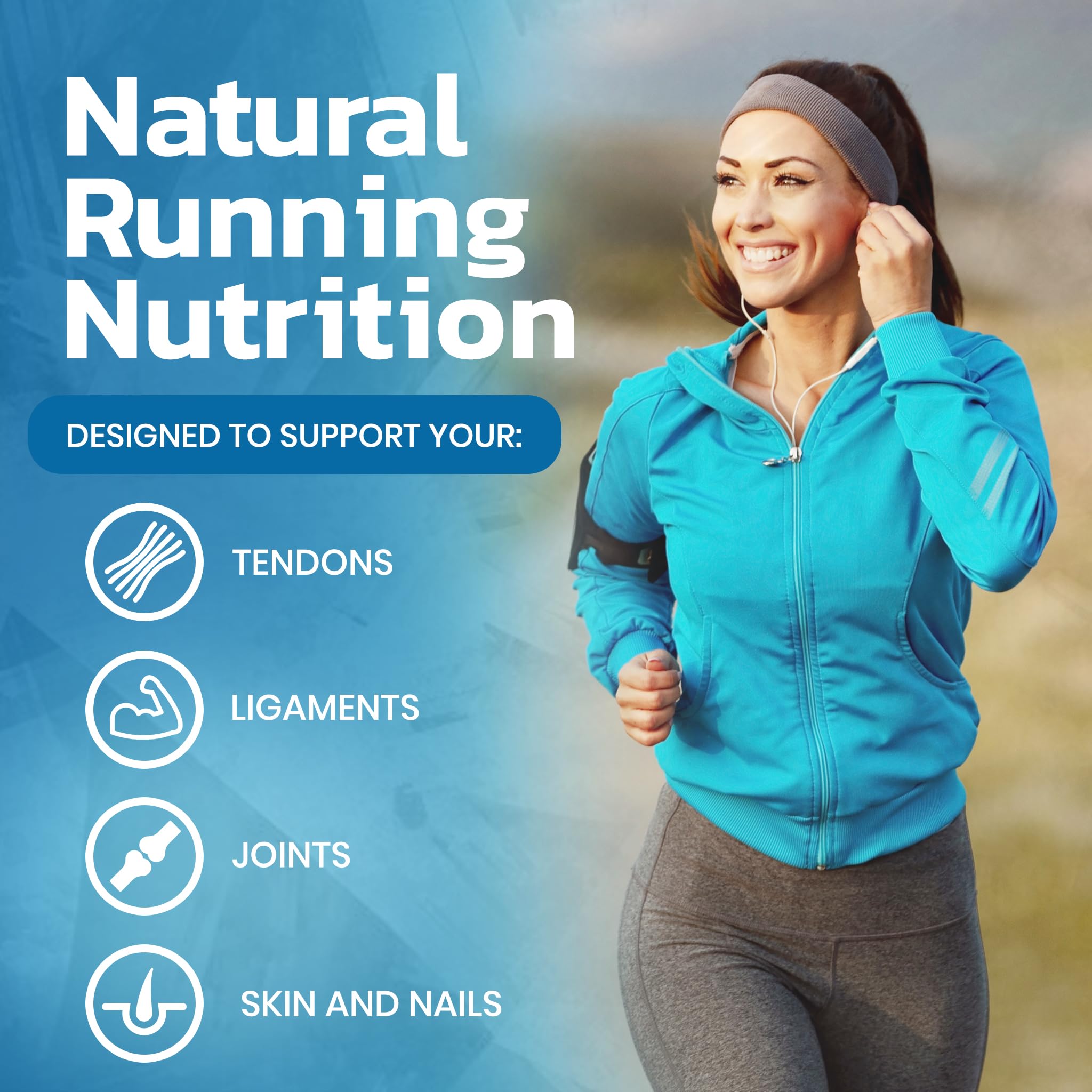 Protein Rebel - Run Easy Marine Collagen Powder for Running, Joint Support - Unflavoured Powder Collagen Protein Rebel
