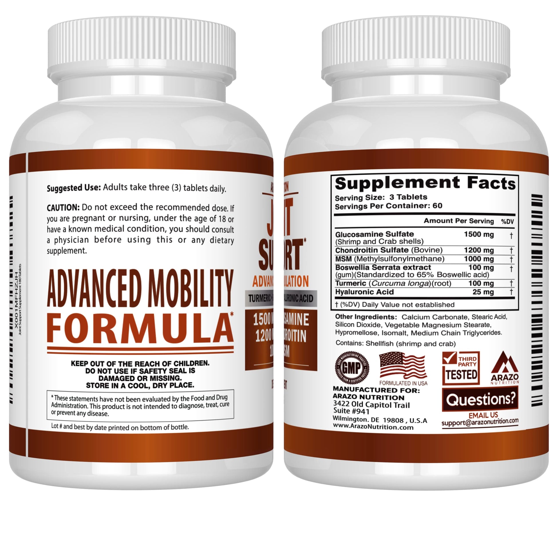 Glucosamine Chondroitin Turmeric Msm Boswellia - Joint Support Supplement for Relief My Store