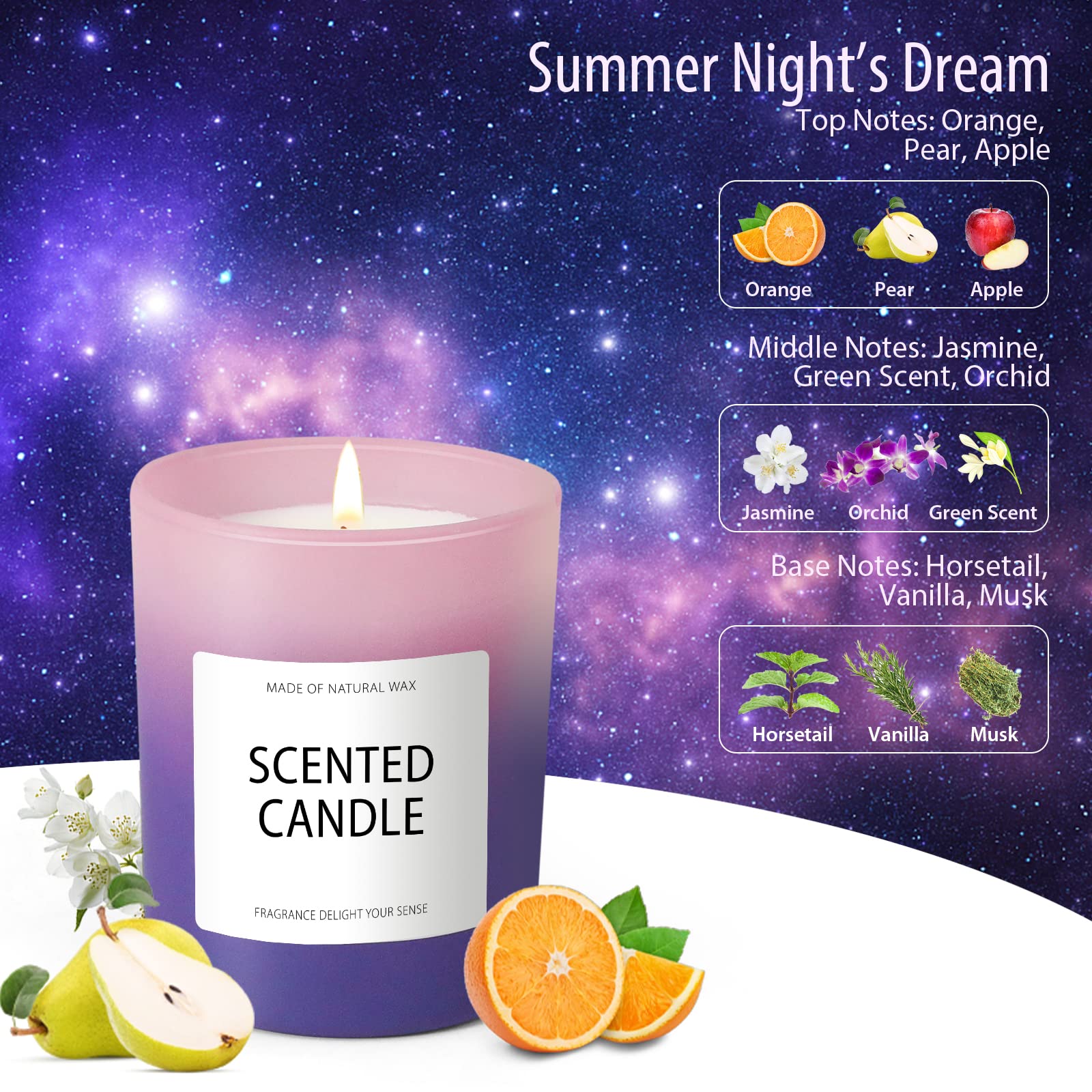 Candles, Scented Candles, Candles for Home Scented, Scented Candle Gift Set for Women STRN