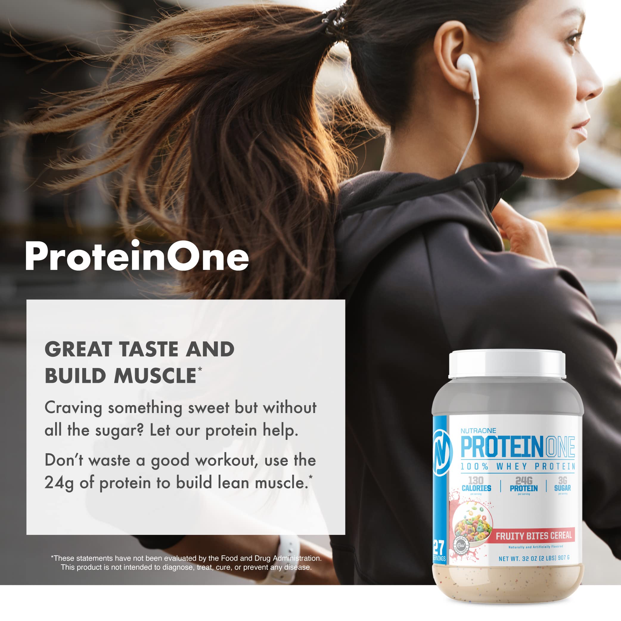 NutraOne ProteinOne Whey Protein Promote Recovery and Build Muscle with a Protein NutraOne