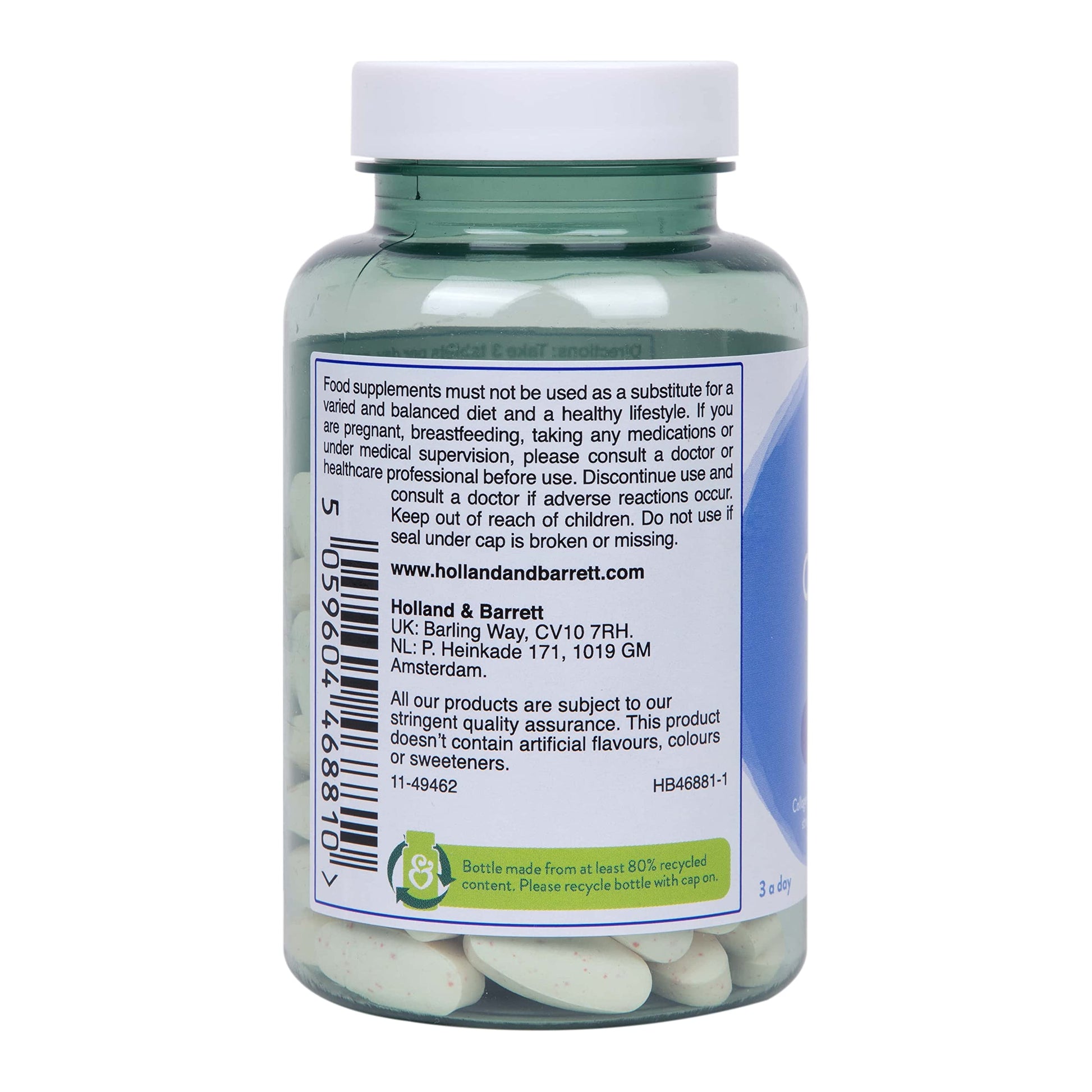 Holland and Barrett Marine Collagen with Vitamin C 3000mg 90 Tablets Holland & Barrett