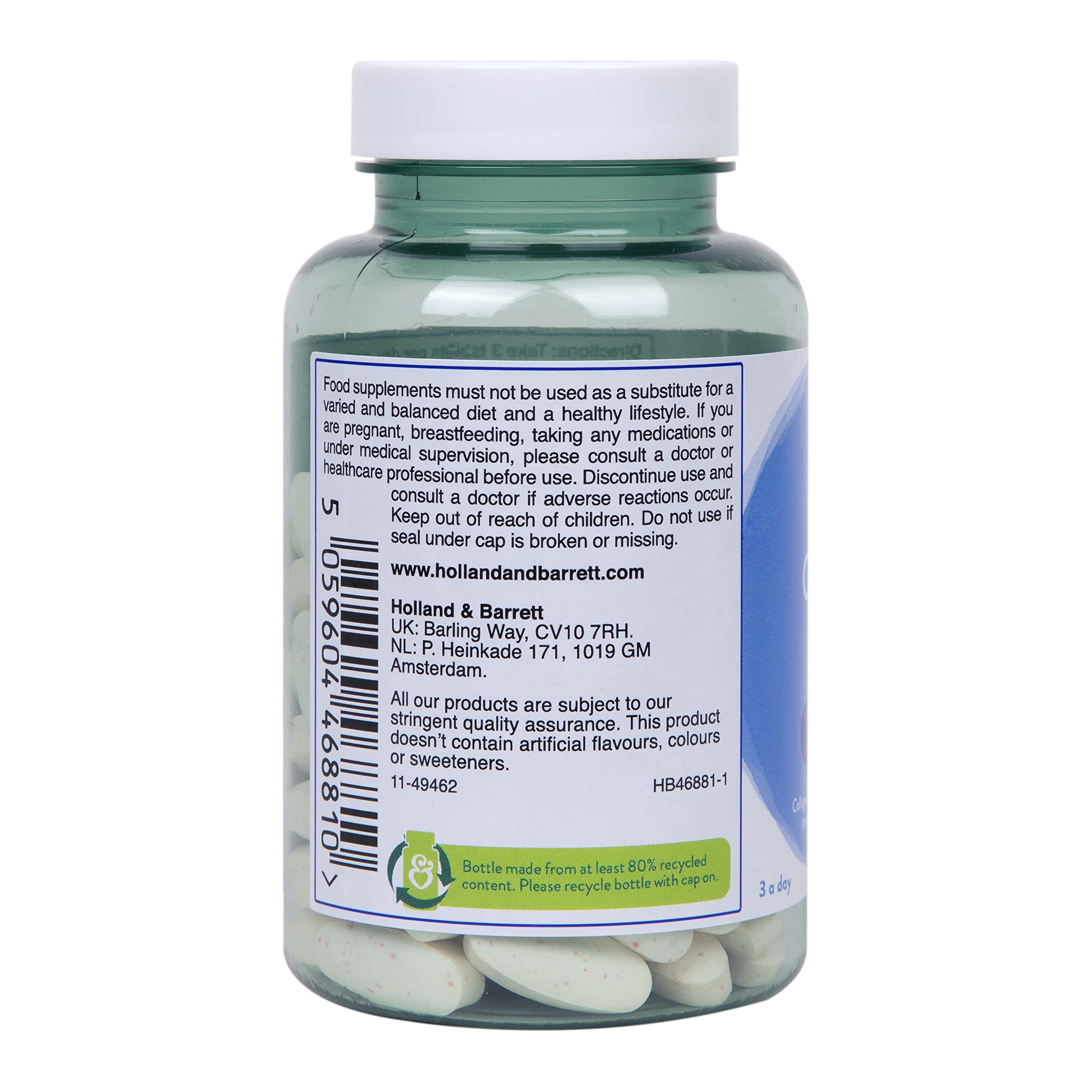 Holland and Barrett Marine Collagen with Vitamin C 3000mg 90 Tablets Holland & Barrett