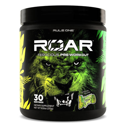 Rule 1 R1 Roar, Lemon Lime - 9.52 oz - Pre-Workout Powder - with Creatine, Beta-Alanine