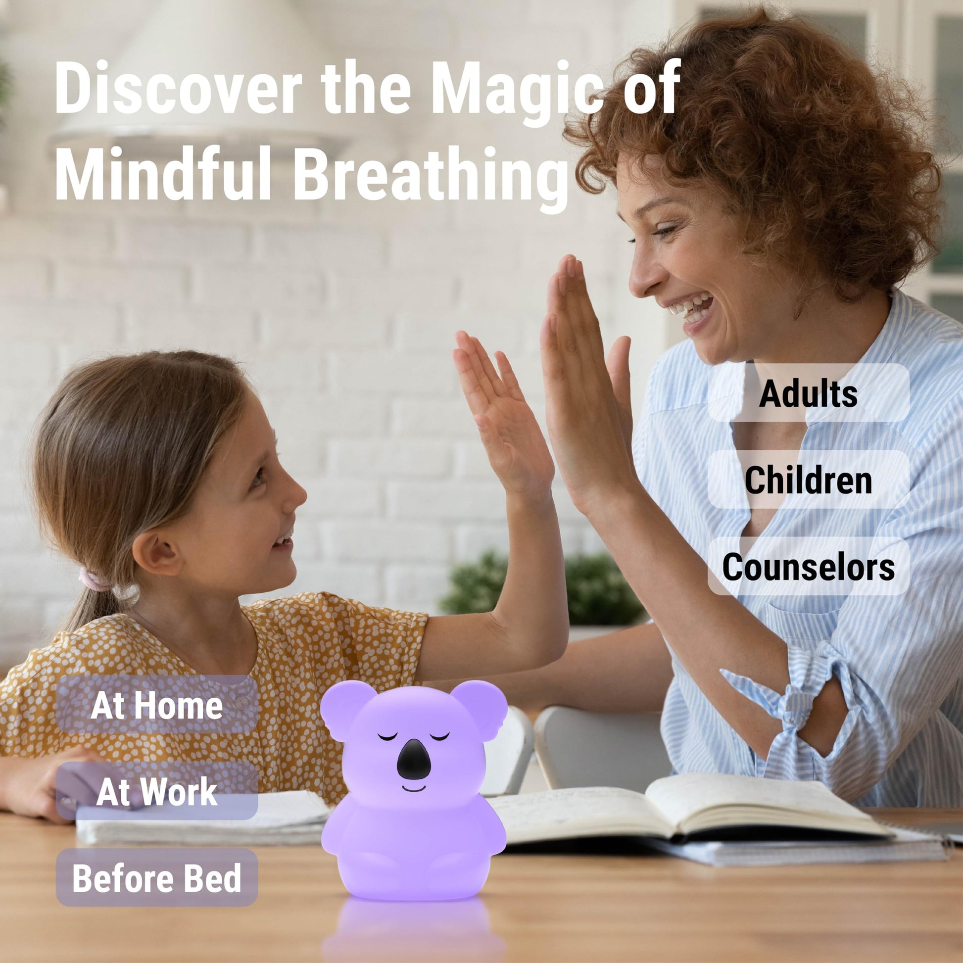 Breathing Pal 'Kyle'- Squishy Mindfulness Visual Breathing Guide, 3 Breathing Modes InnoCity