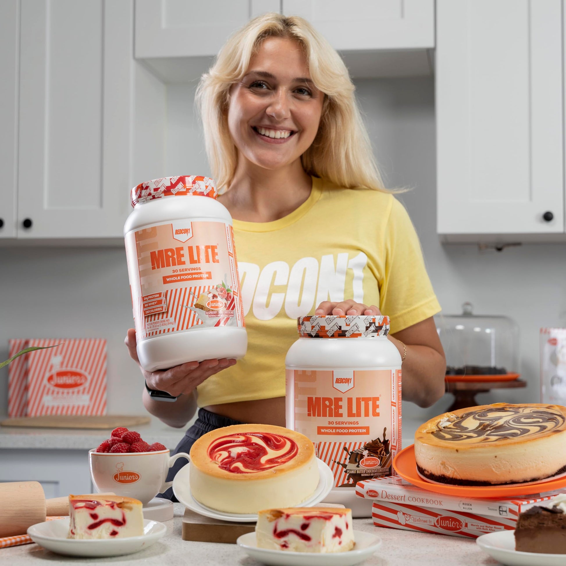 REDCON1 MRE Lite Whole Food Protein Powder, Juniors, Peanut Butter Chocolate REDCON1