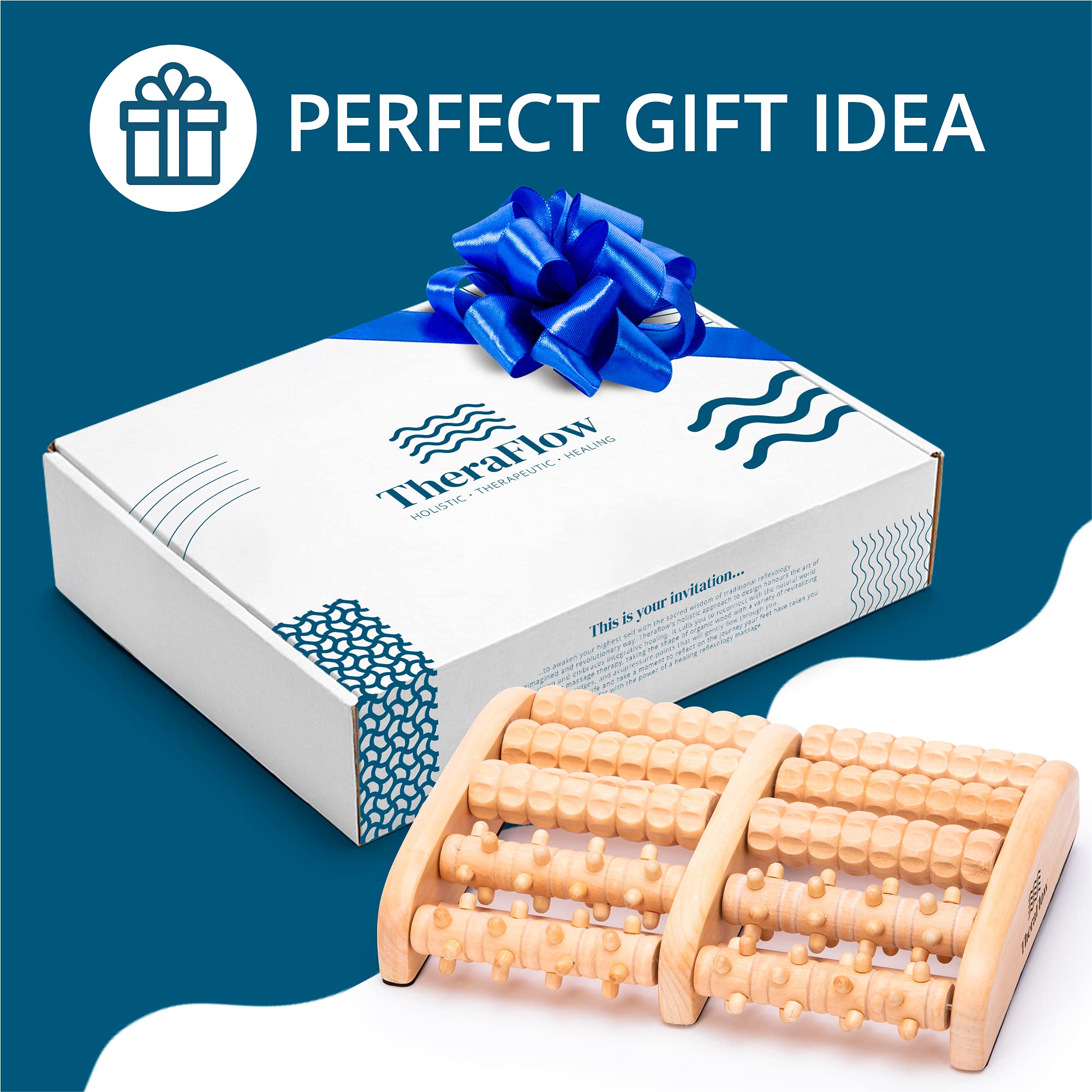 TheraFlow Foot Massager for Plantar Fasciitis Relief, Relaxation Gifts for Women, Men TheraFlow