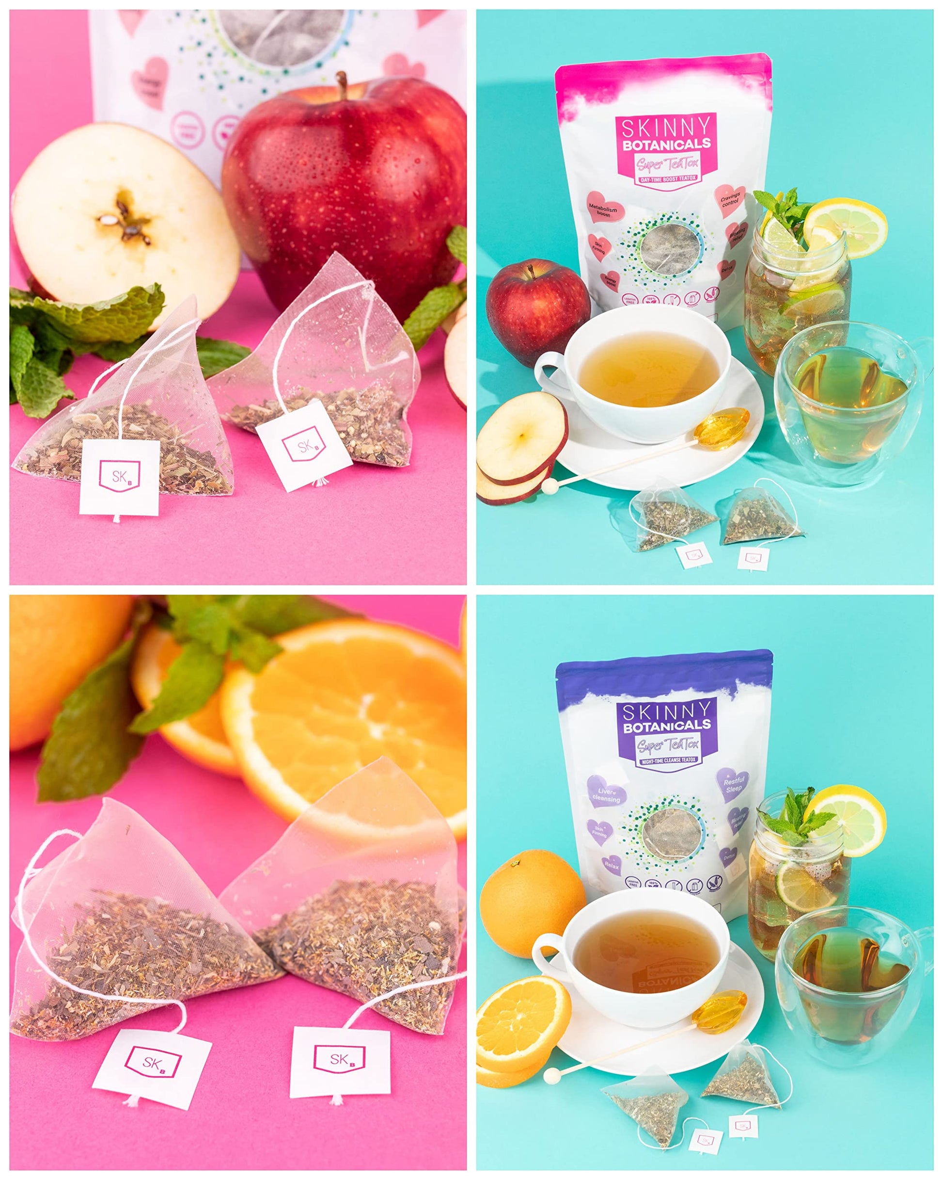 Skinny Botanicals Evening Detox Tea for Body Cleanse All Natural - Laxative-Free Skinny Botanicals