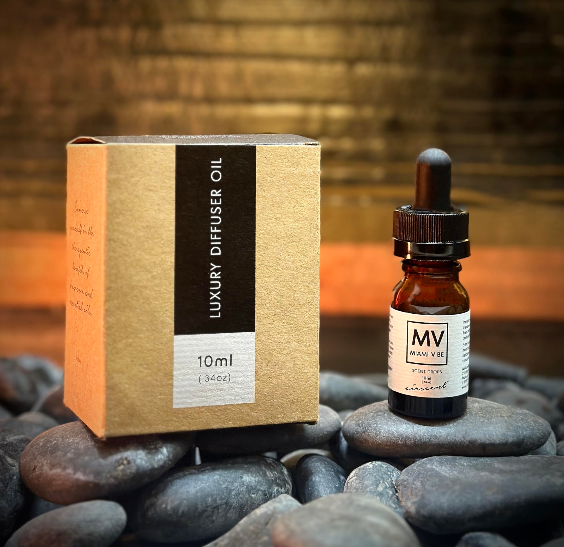 Miami Vibe Diffuser Oil - Air-Scent Fragrance for Aroma Oil Diffusers - 10 Milliliter (.34 fl oz) Bottle Air-Scent